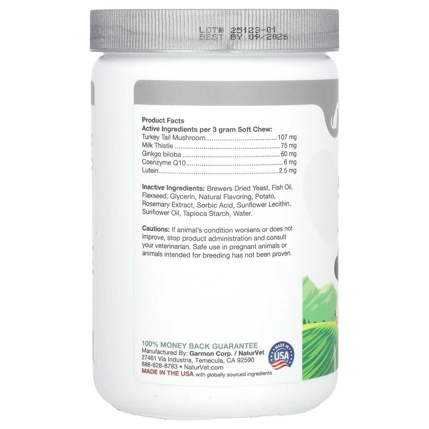 NaturVet, Senior Advanced 5-in-1 Support + Tail Mushroom, For Dogs, 120 Soft Chews, 12.6 oz (360 g)