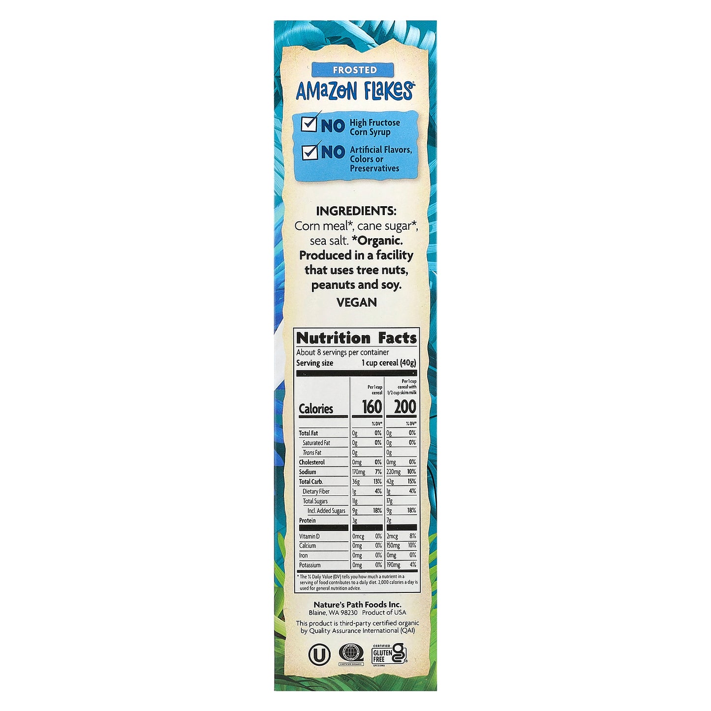 Nature's Path, EnviroKidz, Organic Frosted Amazon Flakes® Cereal, 11.5 oz (325 g)