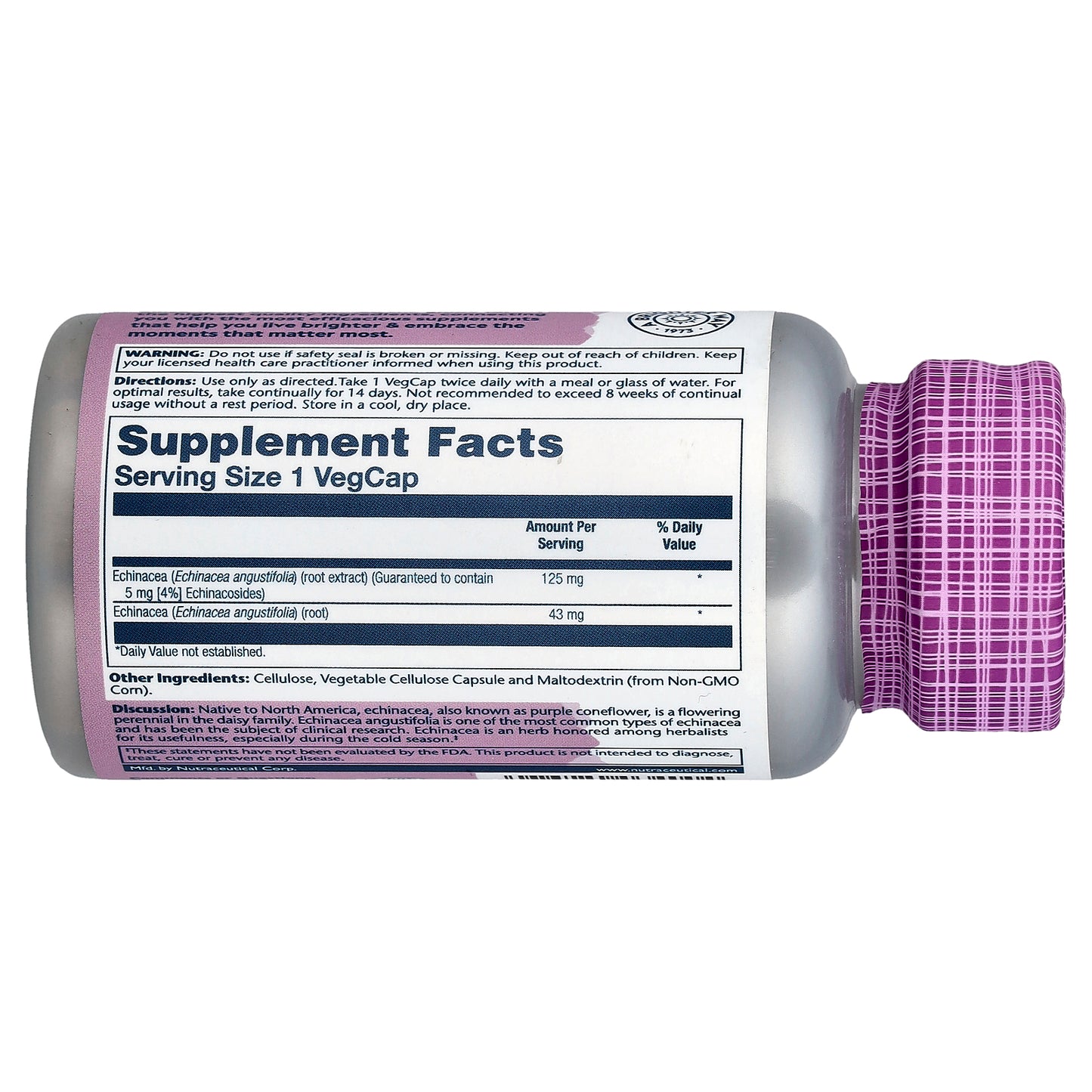 Solaray, Vital Extracts, Echinacea Angustifolia, 60 VegCaps