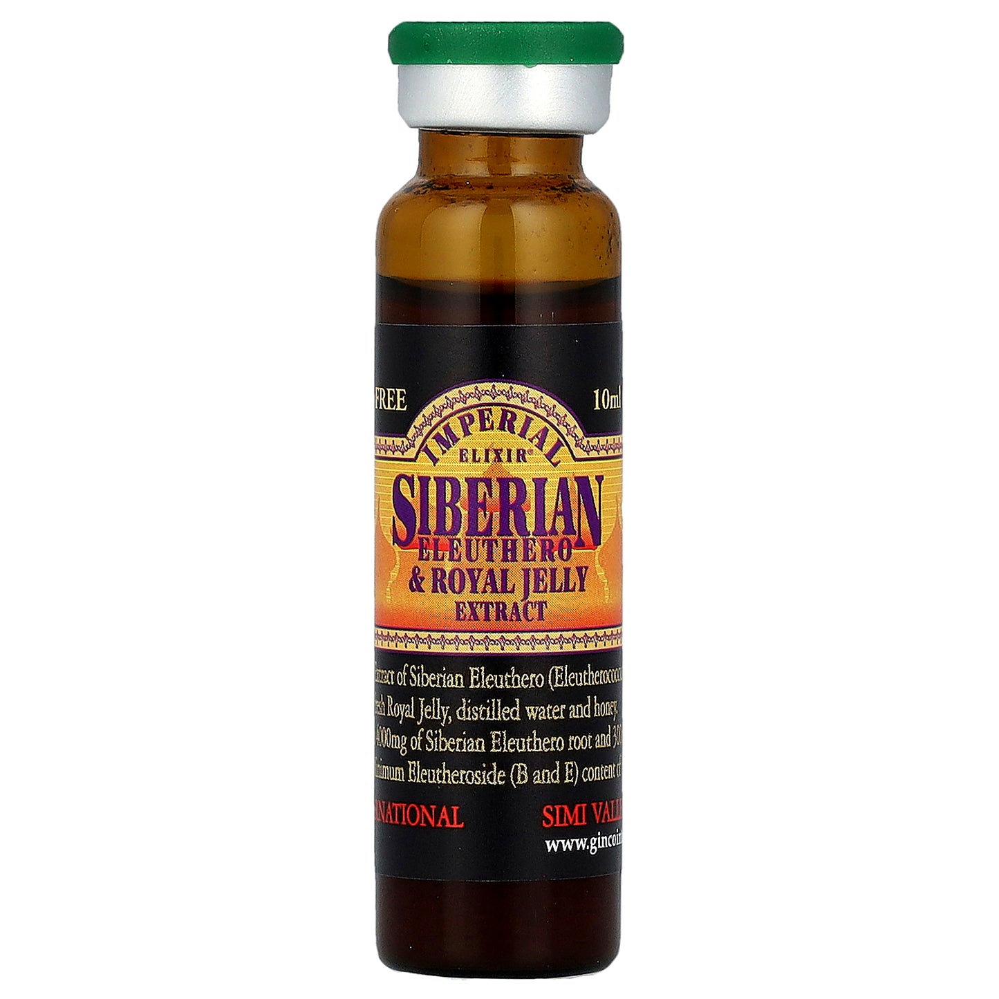 Imperial Elixir, Siberian Eleuthero & Royal Jelly Extract, Alcohol Free, 30 Bottles, 0.34 fl oz (10 ml) Each