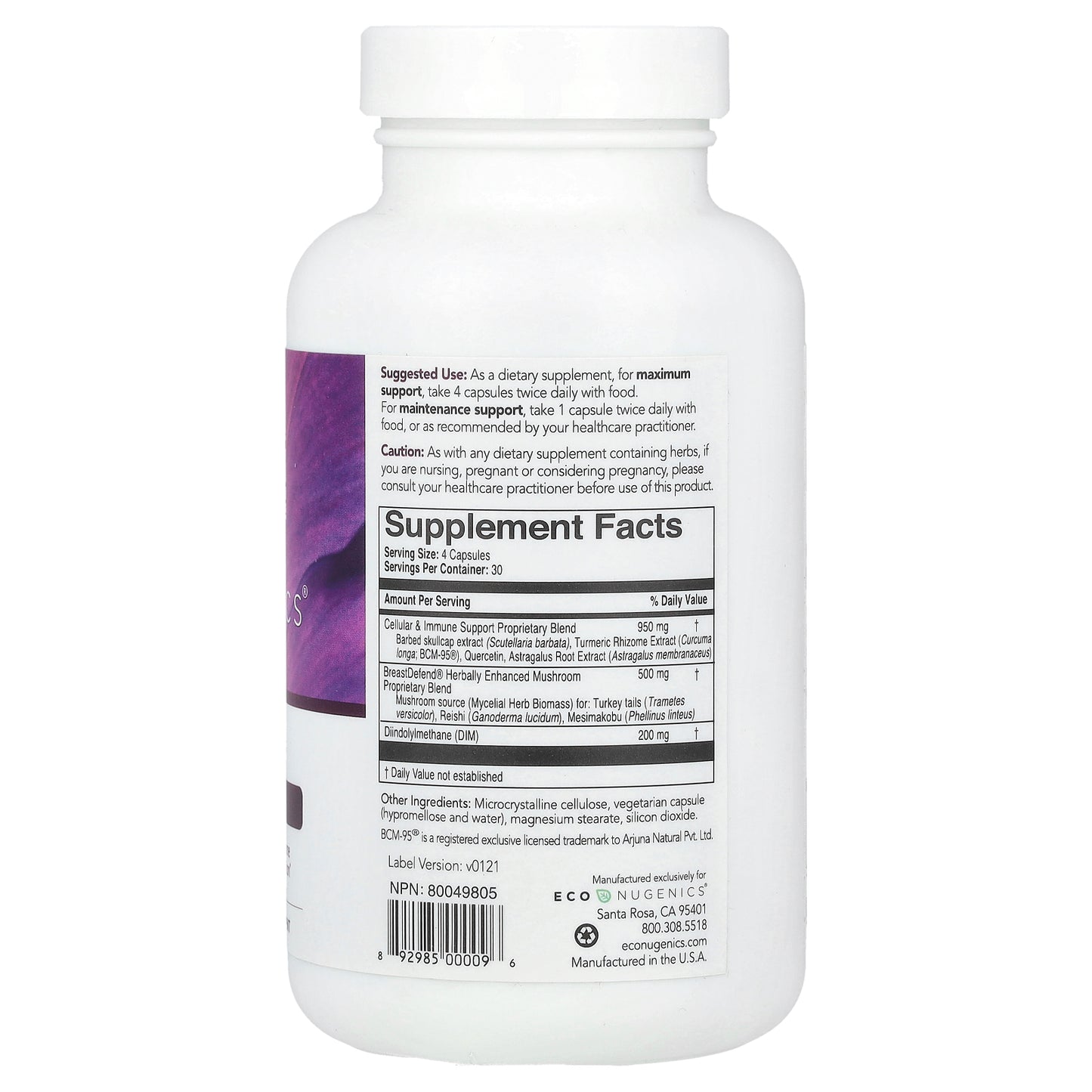 Econugenics, BreastDefend®, 120 Vegetarian Capsules