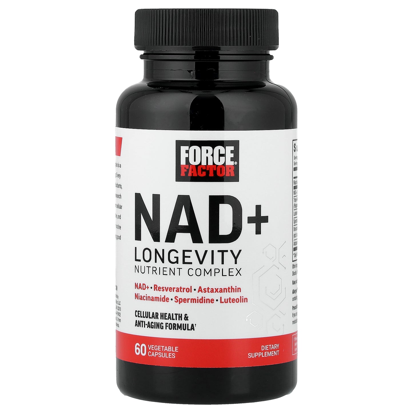 Force Factor, NAD+ Longevity Nutrient Complex, 60 Vegetable Capsules