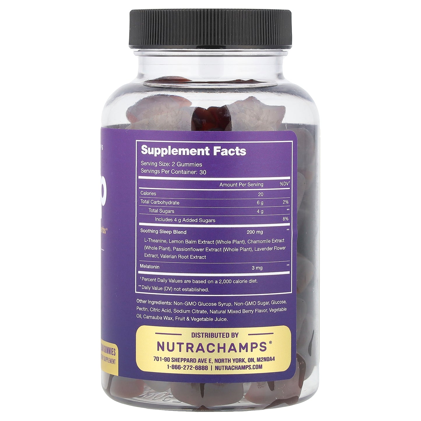 NutraChamps, Sleep, Natural Berry, 60 Vegan Gummies
