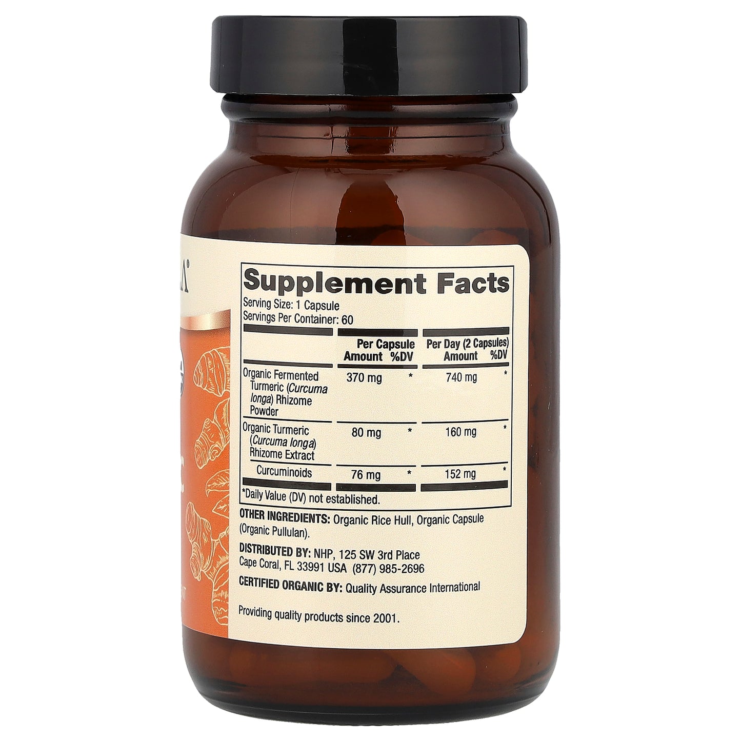Dr. Mercola, Organic Fermented Turmeric, 60 Capsules