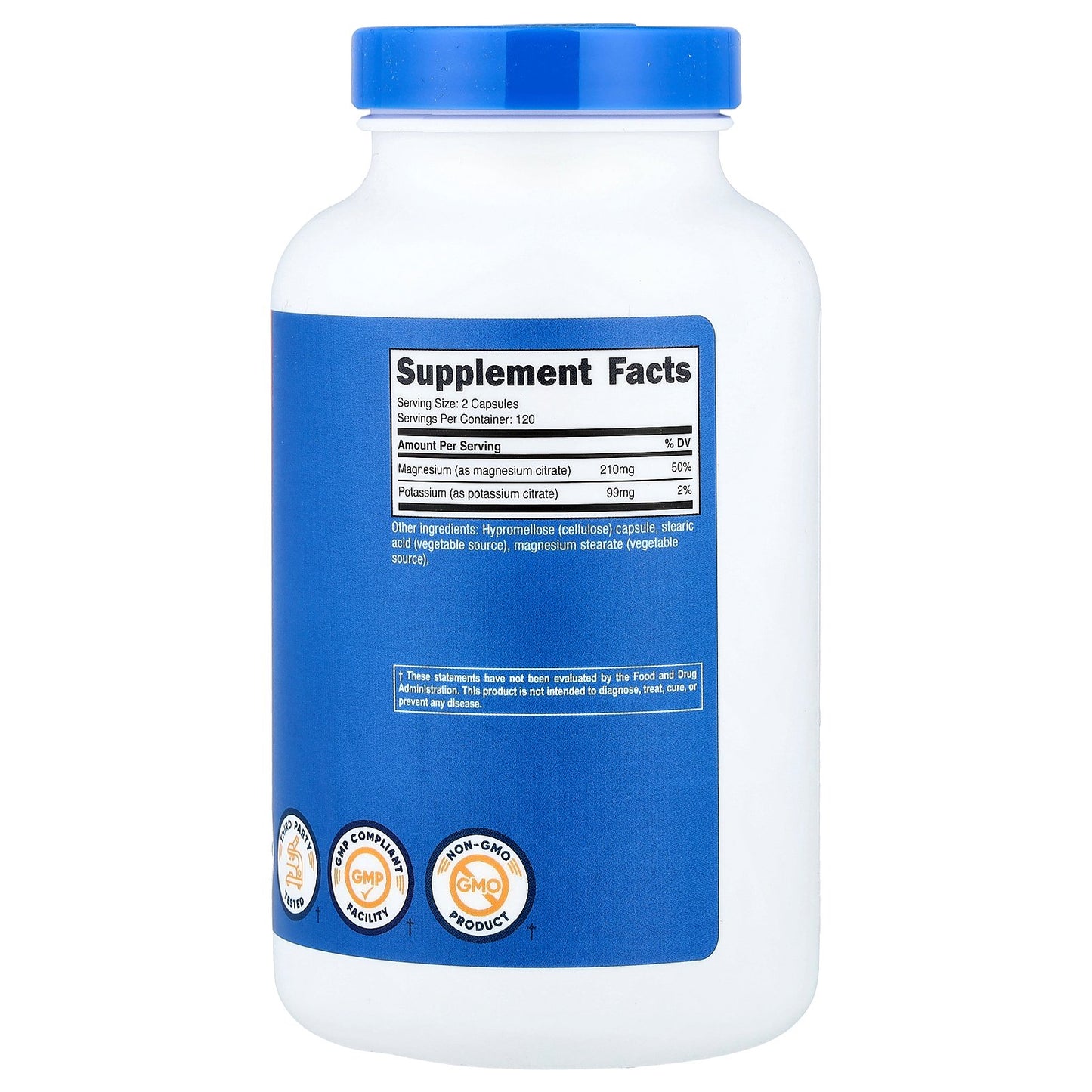 Nutricost, Potassium + Magnesium, 240 Capsules