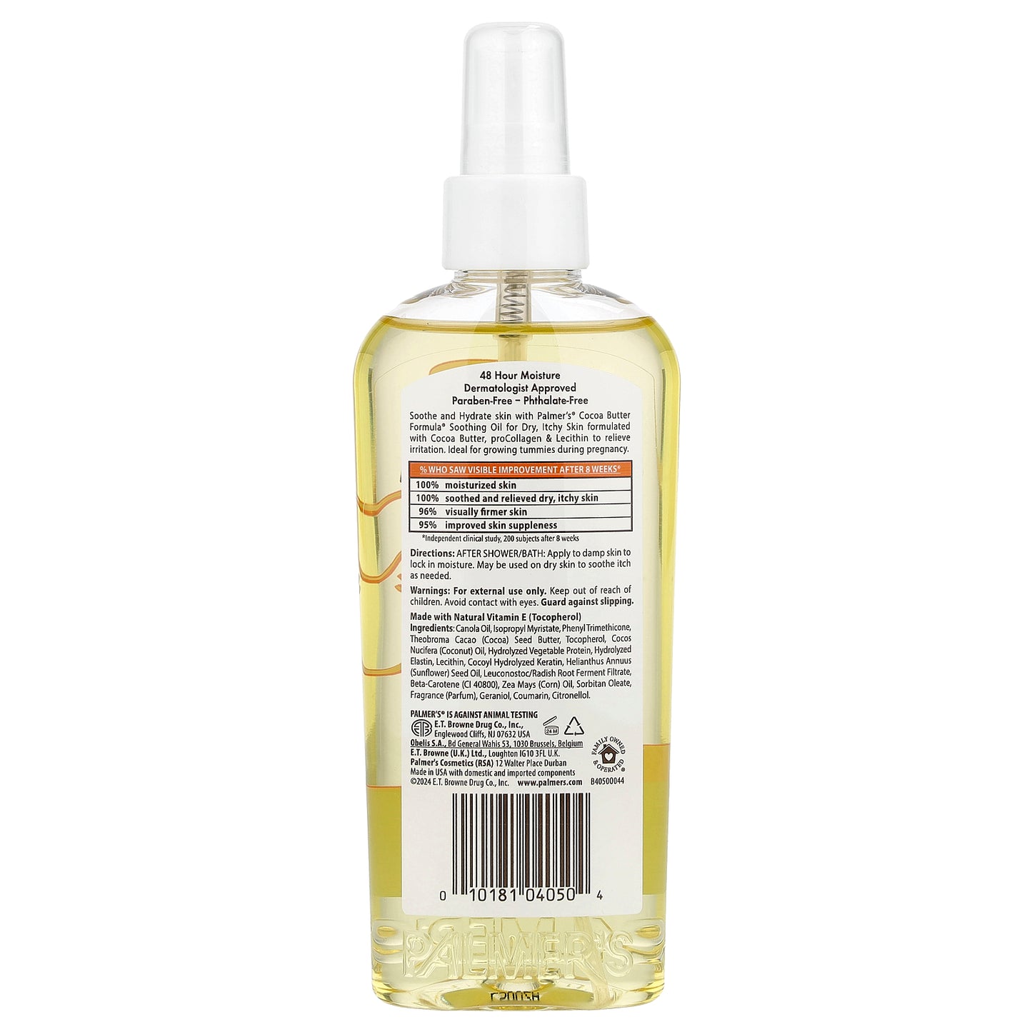 Palmer's, Cocoa Butter Formula® with Vitamin E, Soothing Oil, Dry Itchy Skin, 5.1 fl oz (150 ml)