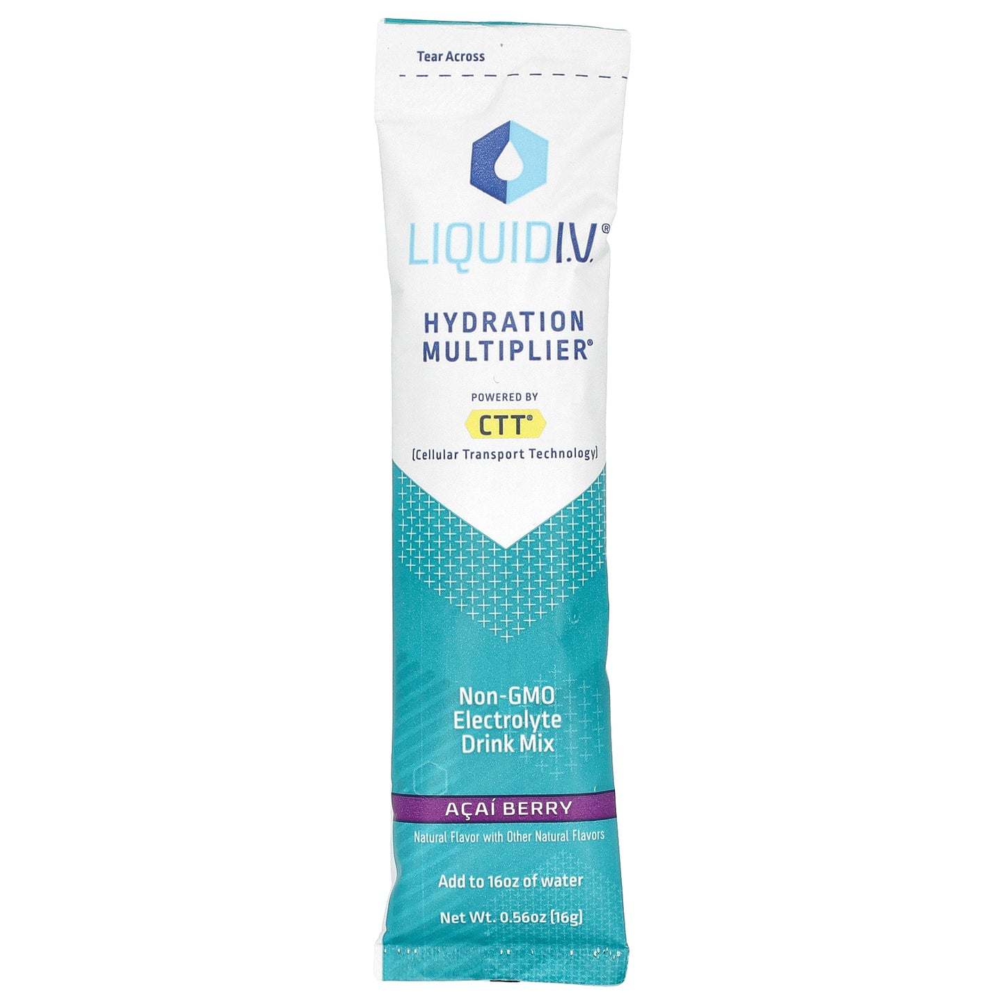 Liquid I.V., Hydration Multiplier, Electrolyte Drink Mix, Acai Berry, 10 Stick Packs, 0.56 oz (16 g) Each