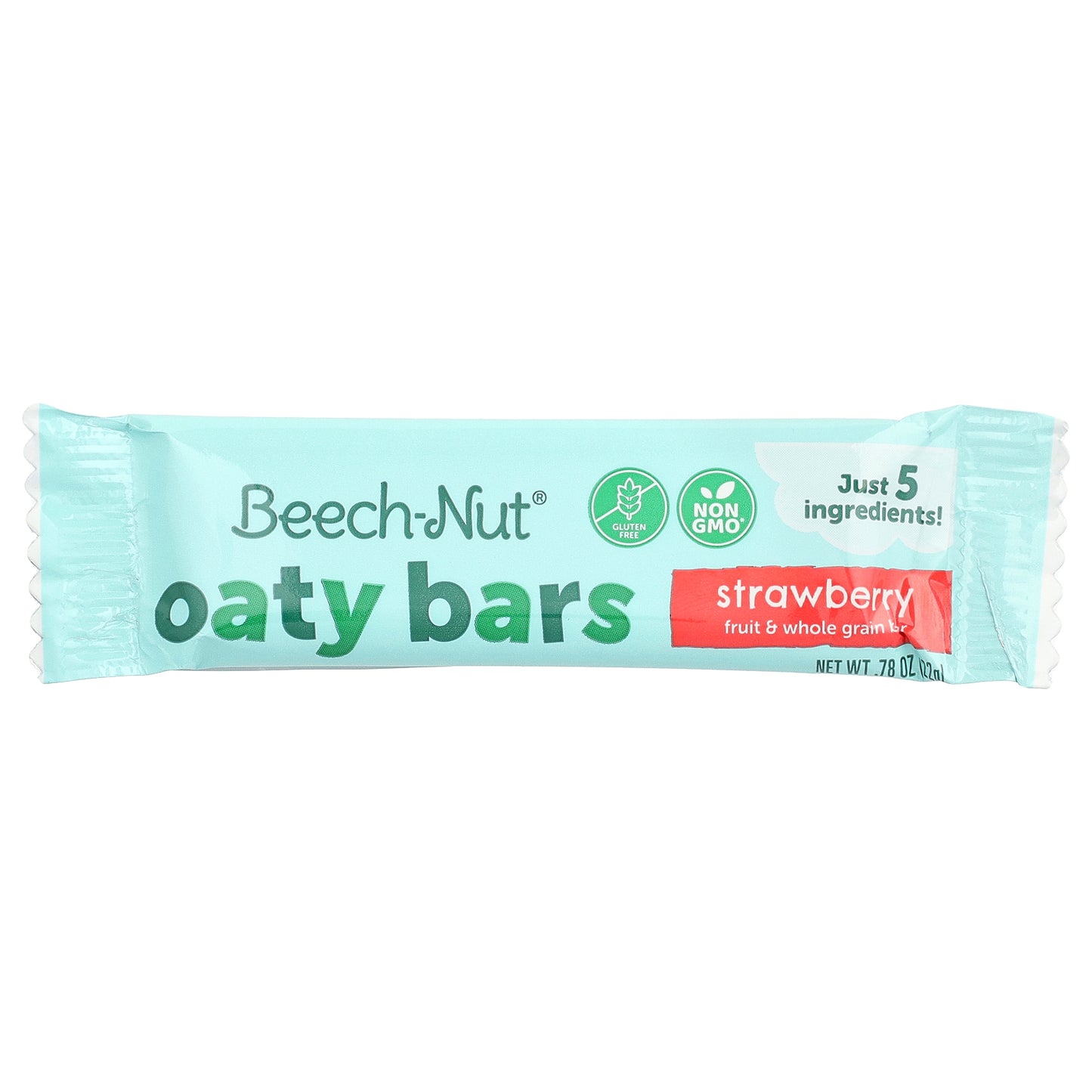 Beech-Nut, Oaty Bars, 12+ Months, Strawberry, 5 Bars, 0.78 oz (22 g) Each