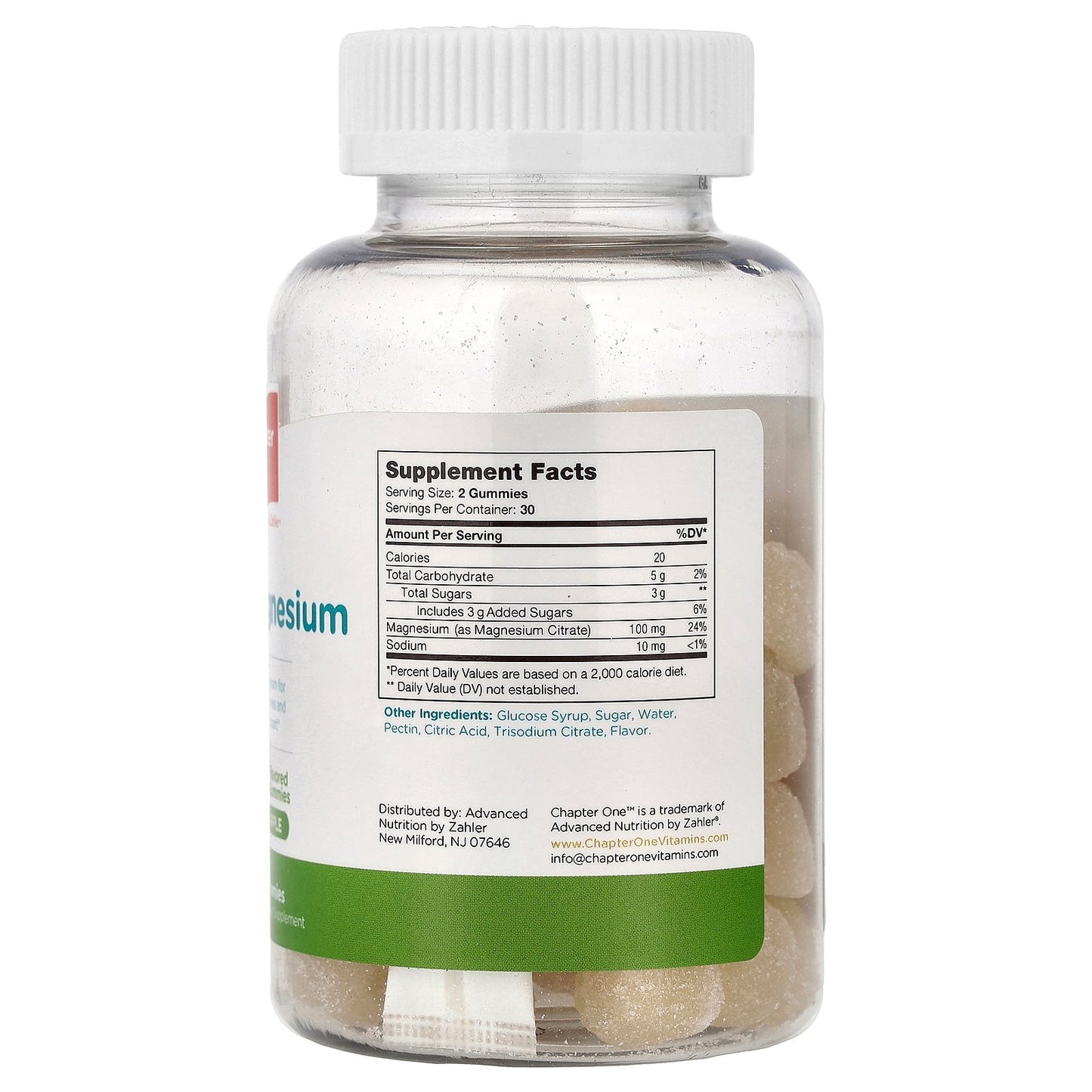 Chapter One, Magnesium Gummies, Apple, 60 Gummies (50 mg per Gummy)