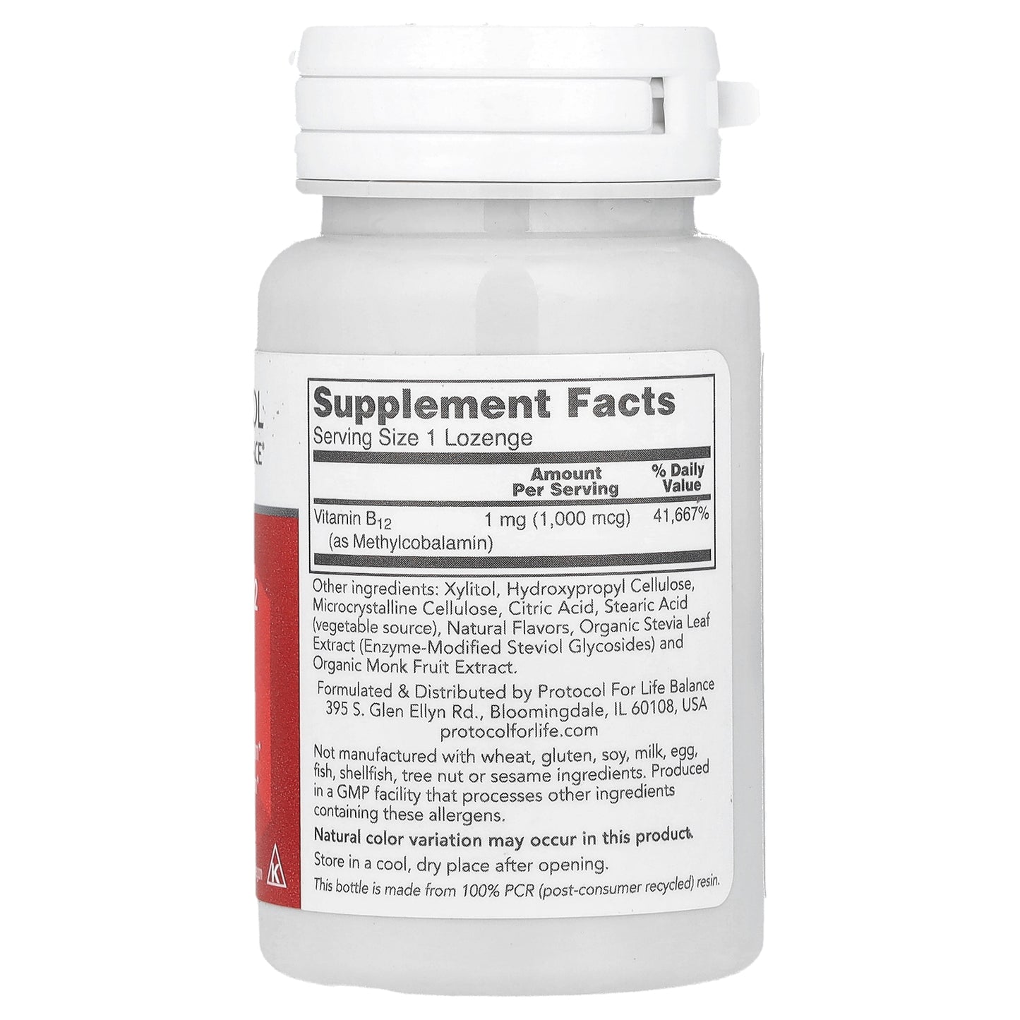 Protocol for Life Balance, Methyl B12, 1,000 mcg, 100 Lozenges