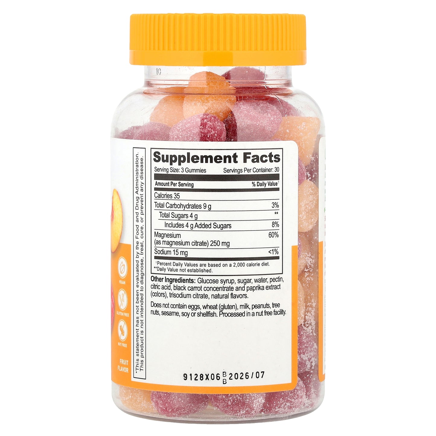 Lifeable, Magnesium Citrate Gummies, Fruit, 90 Gummies (83.3 mg per Gummy)