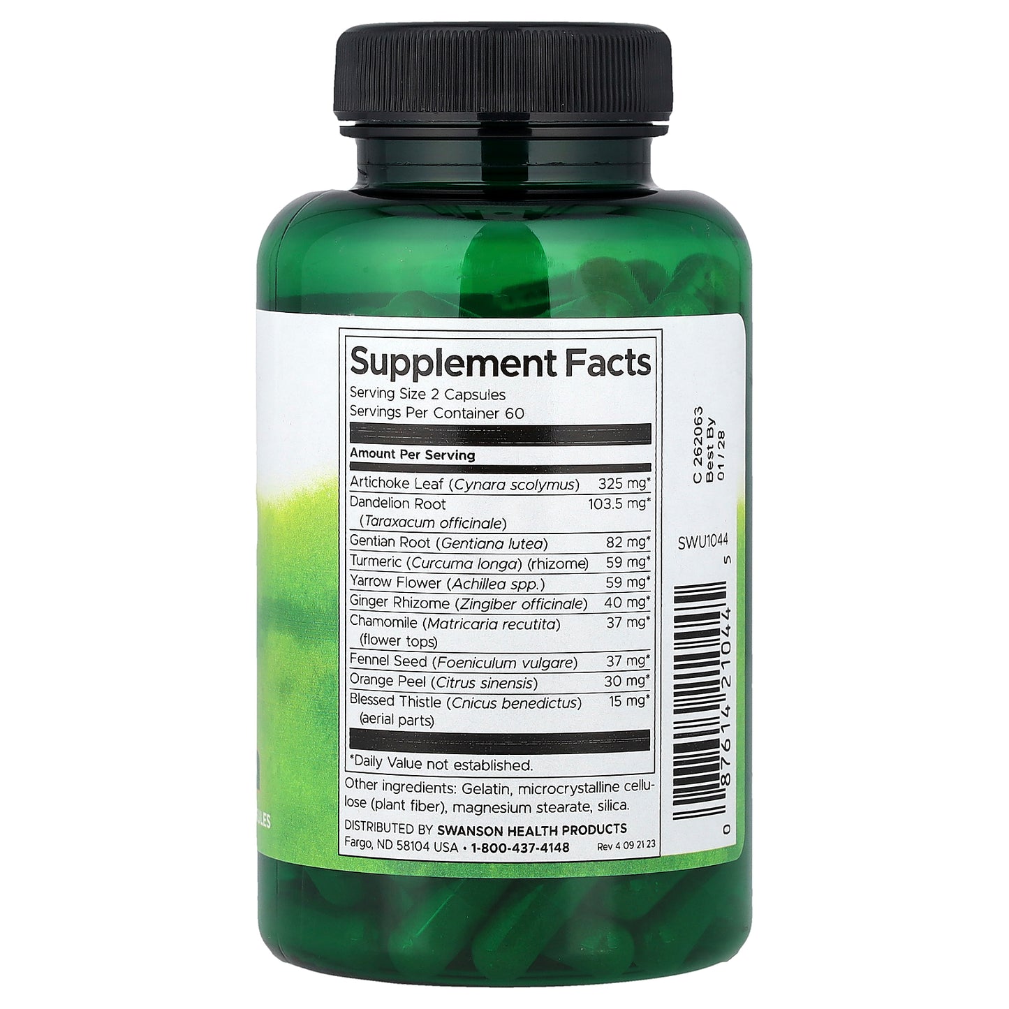 Swanson, Bavarian Herbal Bitters, Alcohol-Free, 120 Capsules