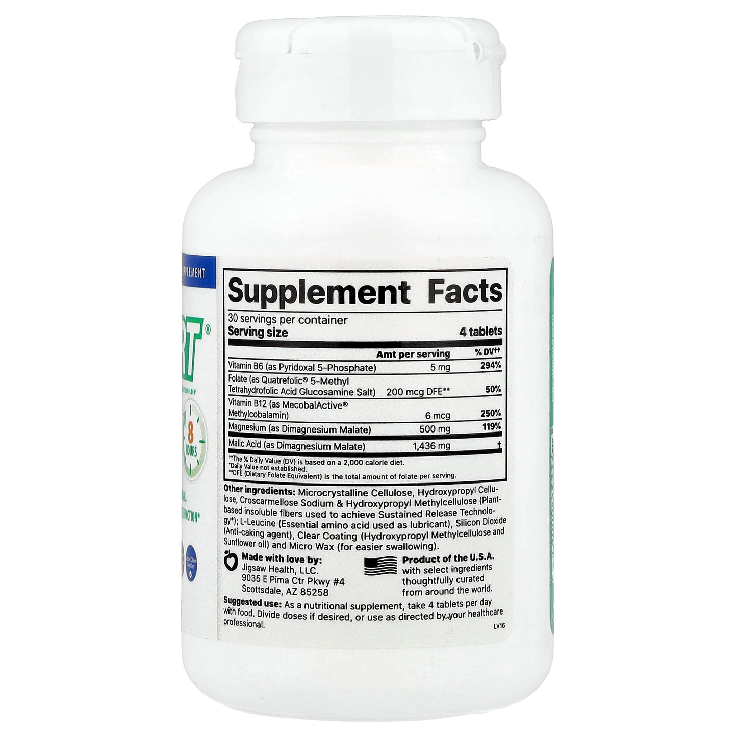 Jigsaw Health, MagSRT®, 120 Tablets