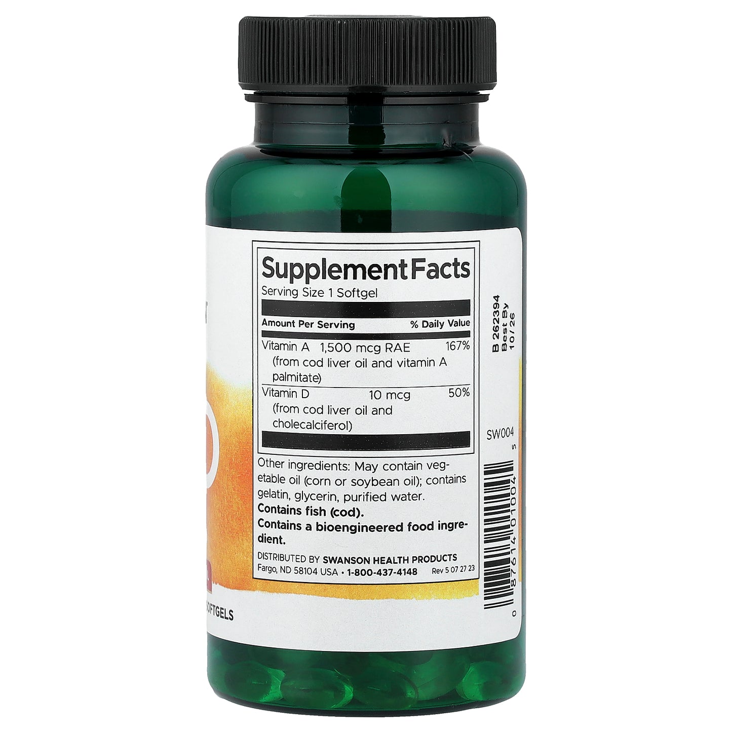 Swanson, Vitamins A & D, 250 Softgels