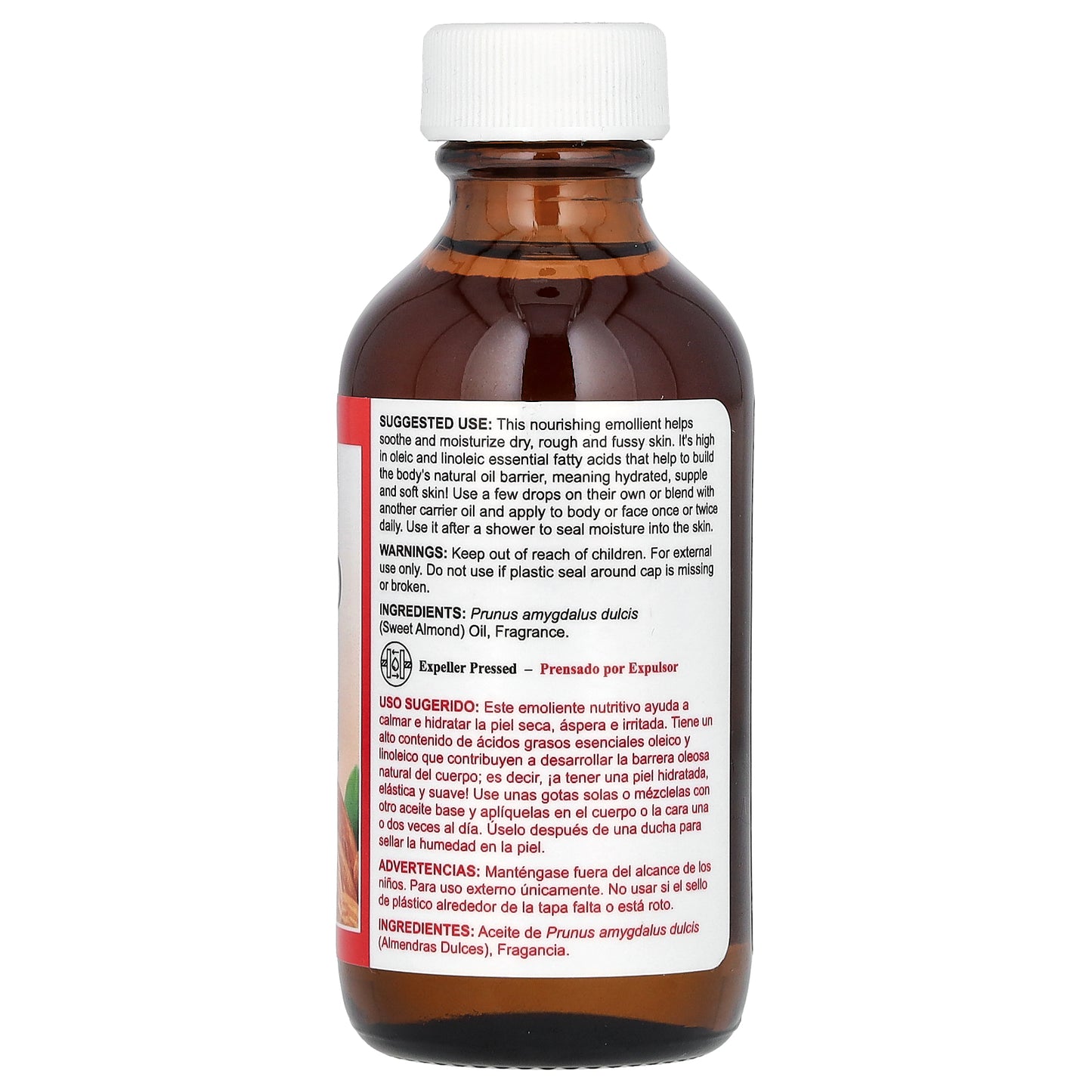 De La Cruz, Sweet Almond Oil, 2 fl oz (59 ml)