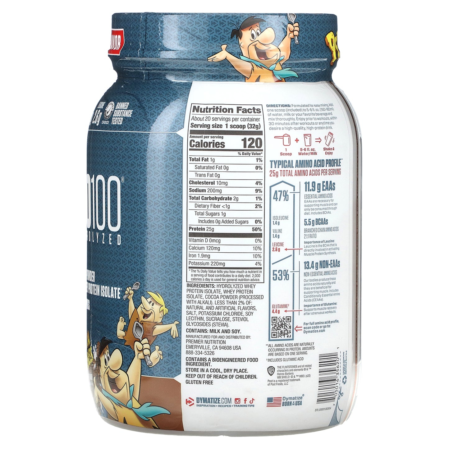 Dymatize, ISO100® Hydrolyzed, 100% Whey Protein Isolate, Cocoa Pebbles, 1.43 lb (650 g)