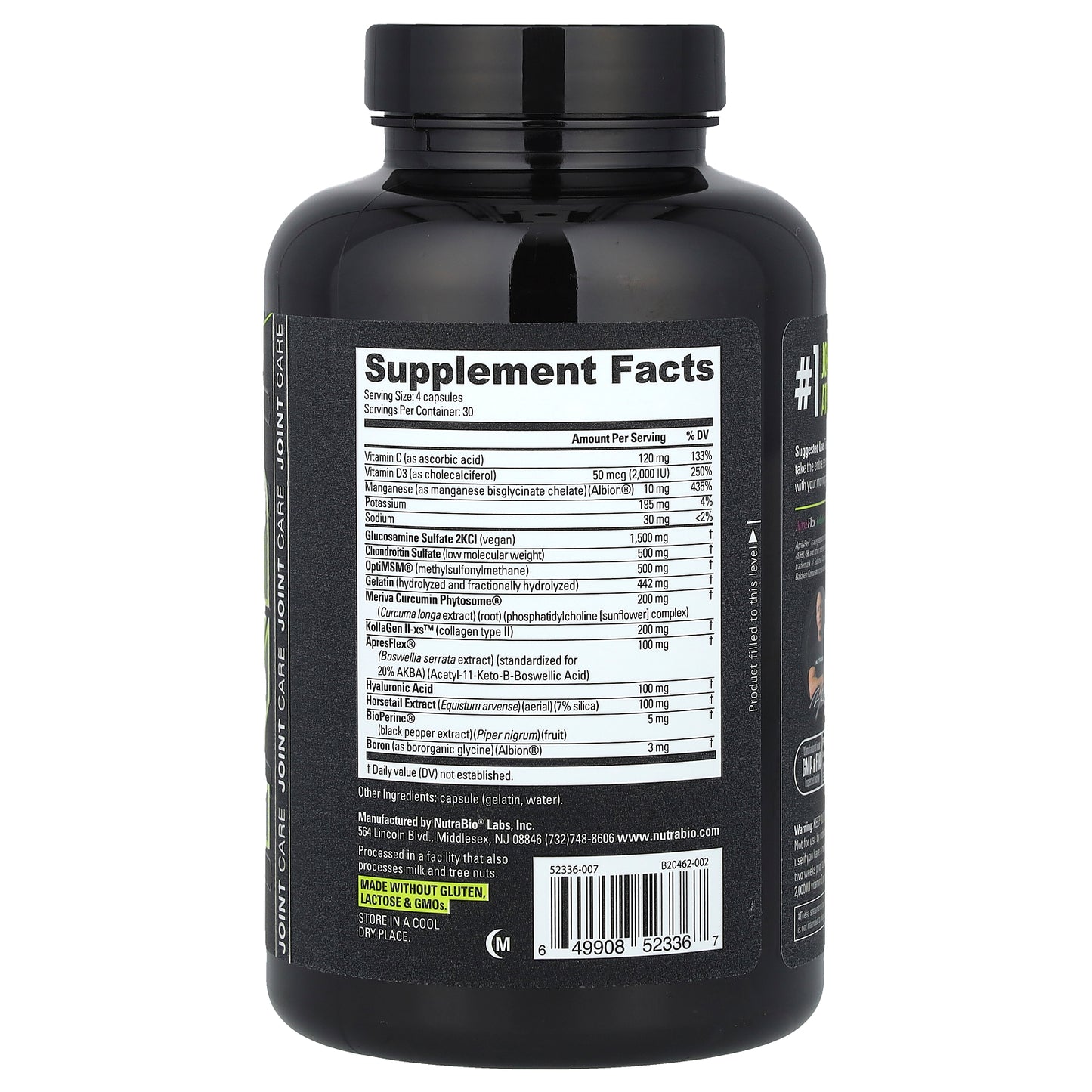 NutraBio, Extreme Joint Care, 120 Capsules