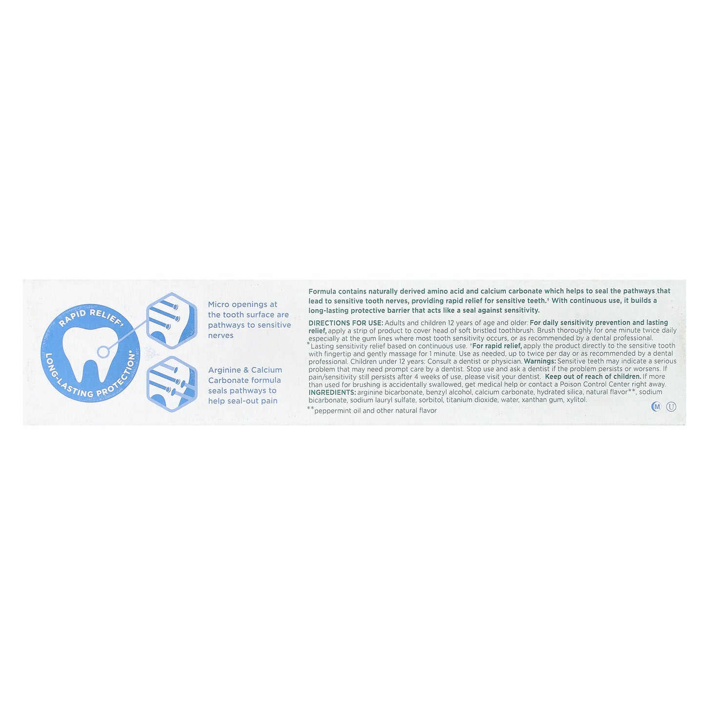 Tom's of Maine, Rapid Relief Sensitive Toothpaste, Fluoride-Free, Fresh Mint, 4 oz (113 g)