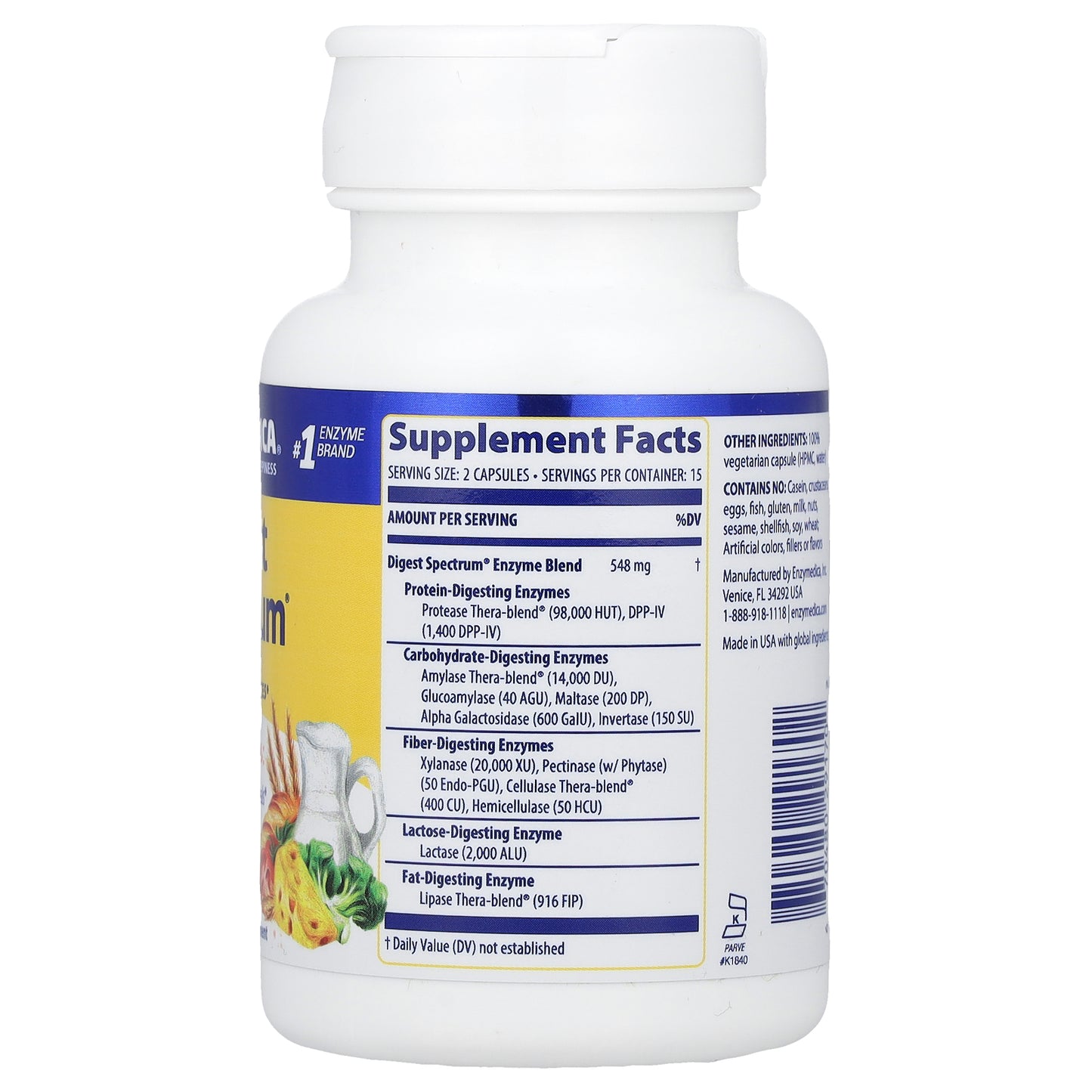 Enzymedica, Digest Spectrum®, 30 Capsules