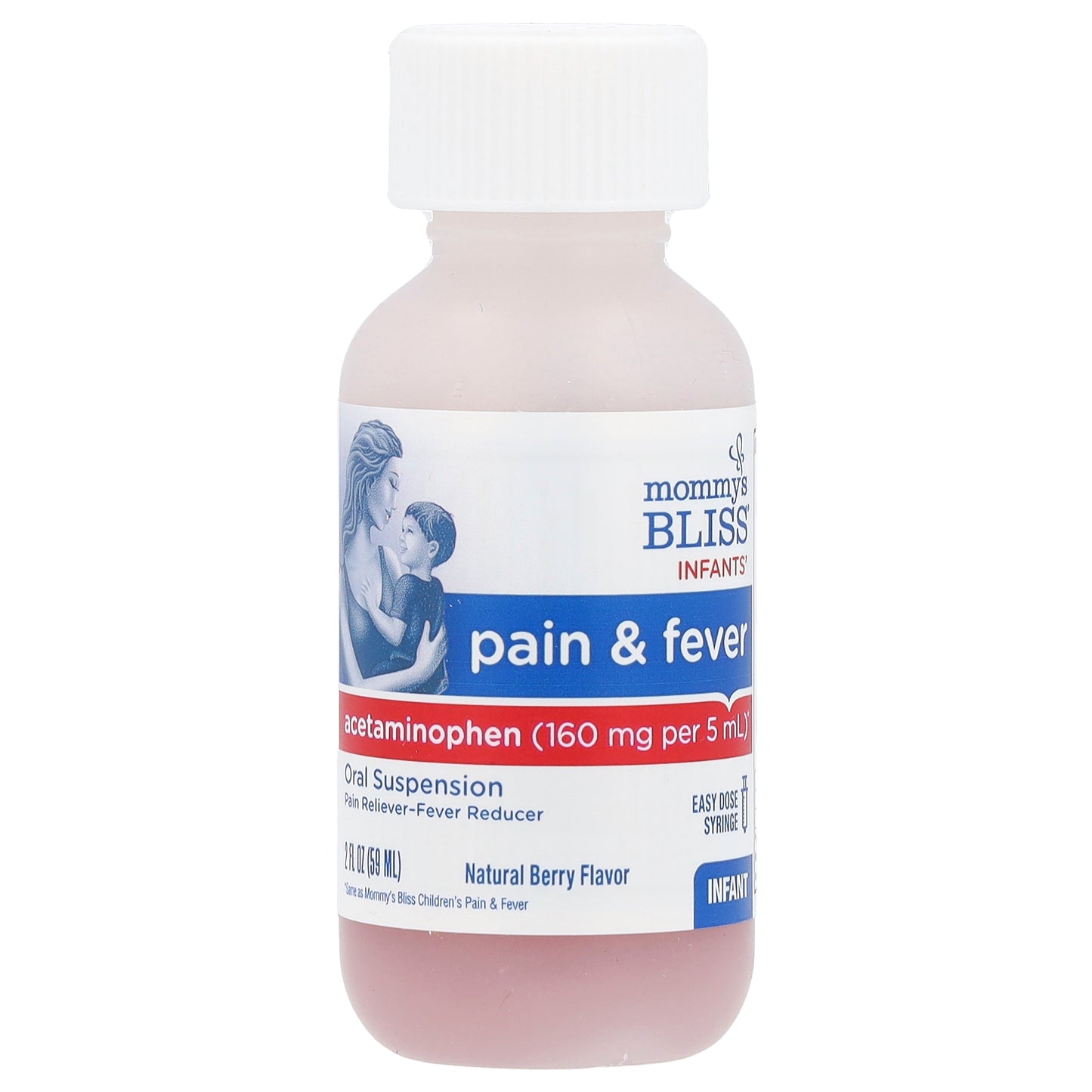 Mommy's Bliss, Infants' Pain & Fever, Natural Berry, 160 mg , 2 fl oz (59 ml)