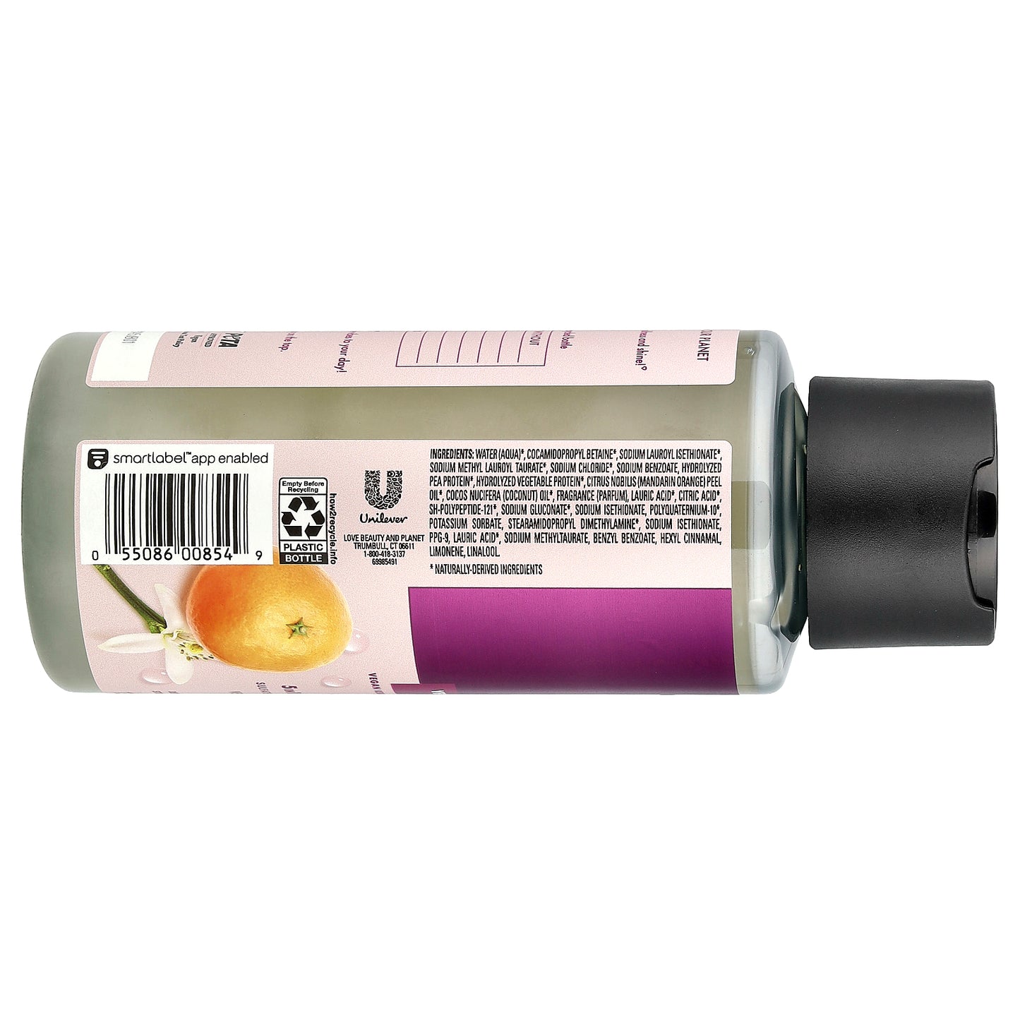 Love Beauty and Planet, 5-in-1 Multi-Benefit Vegan Shampoo, Vegan Keratin & Sun-Kissed Mandarin, 13.5 fl oz (400 ml)