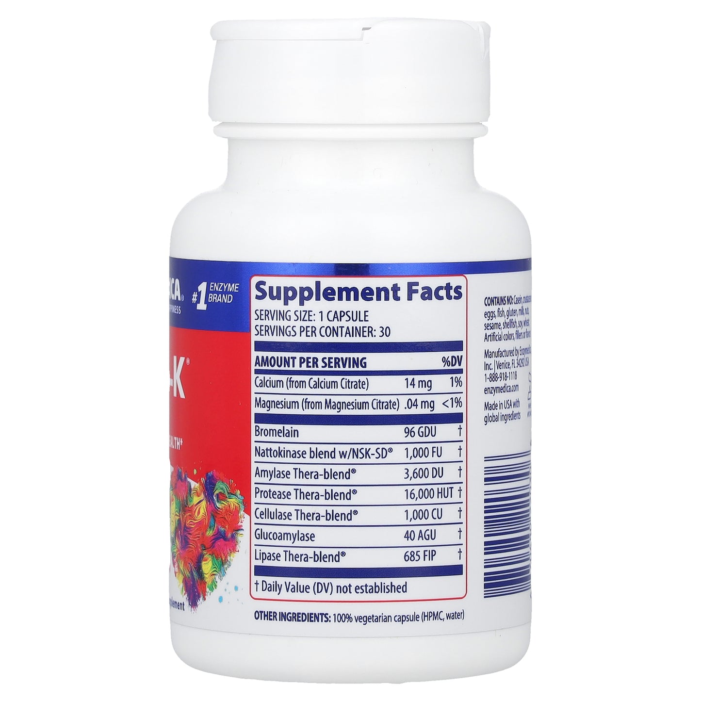 Enzymedica, Natto-K®, 30 Capsules