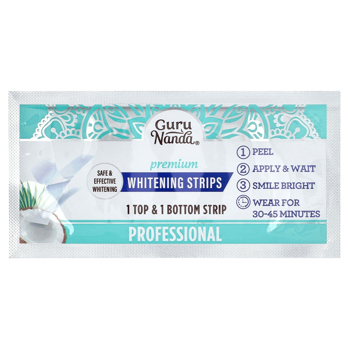 GuruNanda, Premium Whitening Strips, 14 Strips