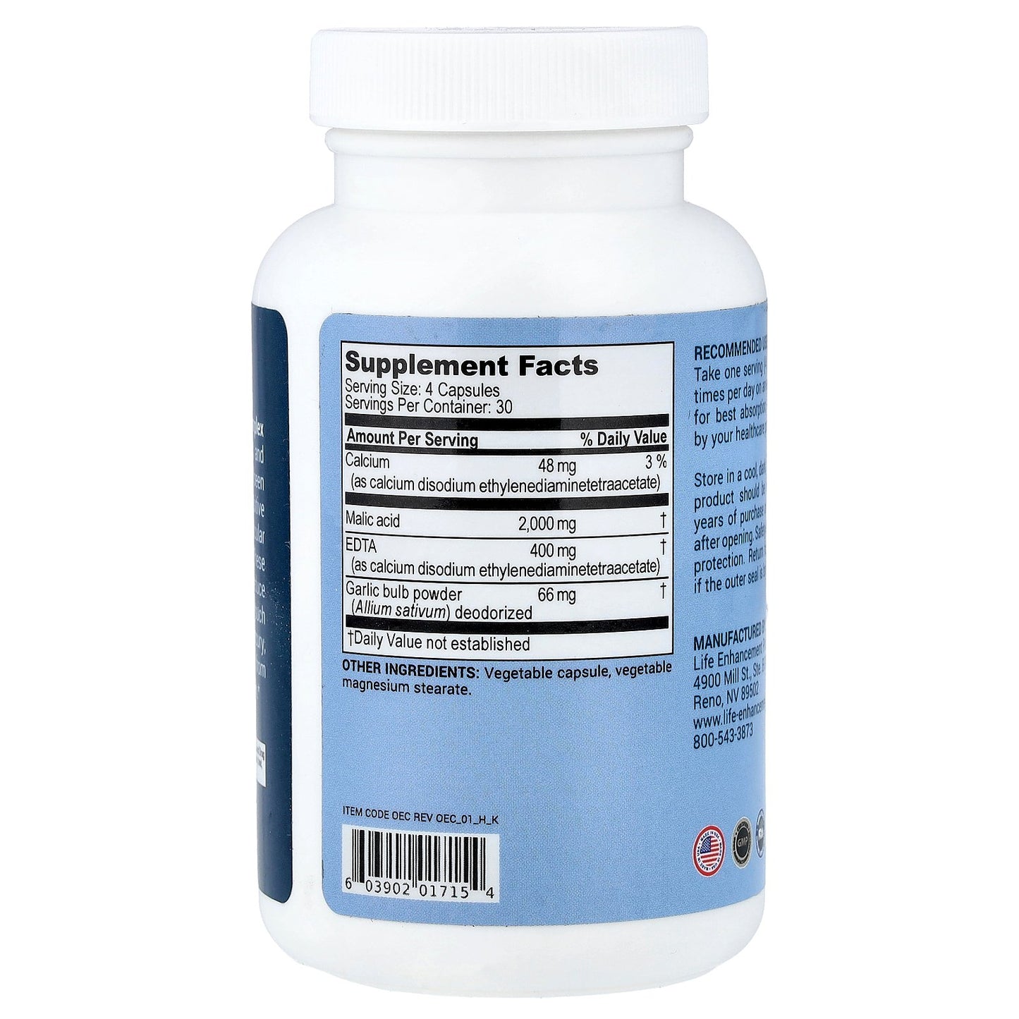 Life Enhancement, EDTA Chelator Complex™, 120 Vegetarian Capsules