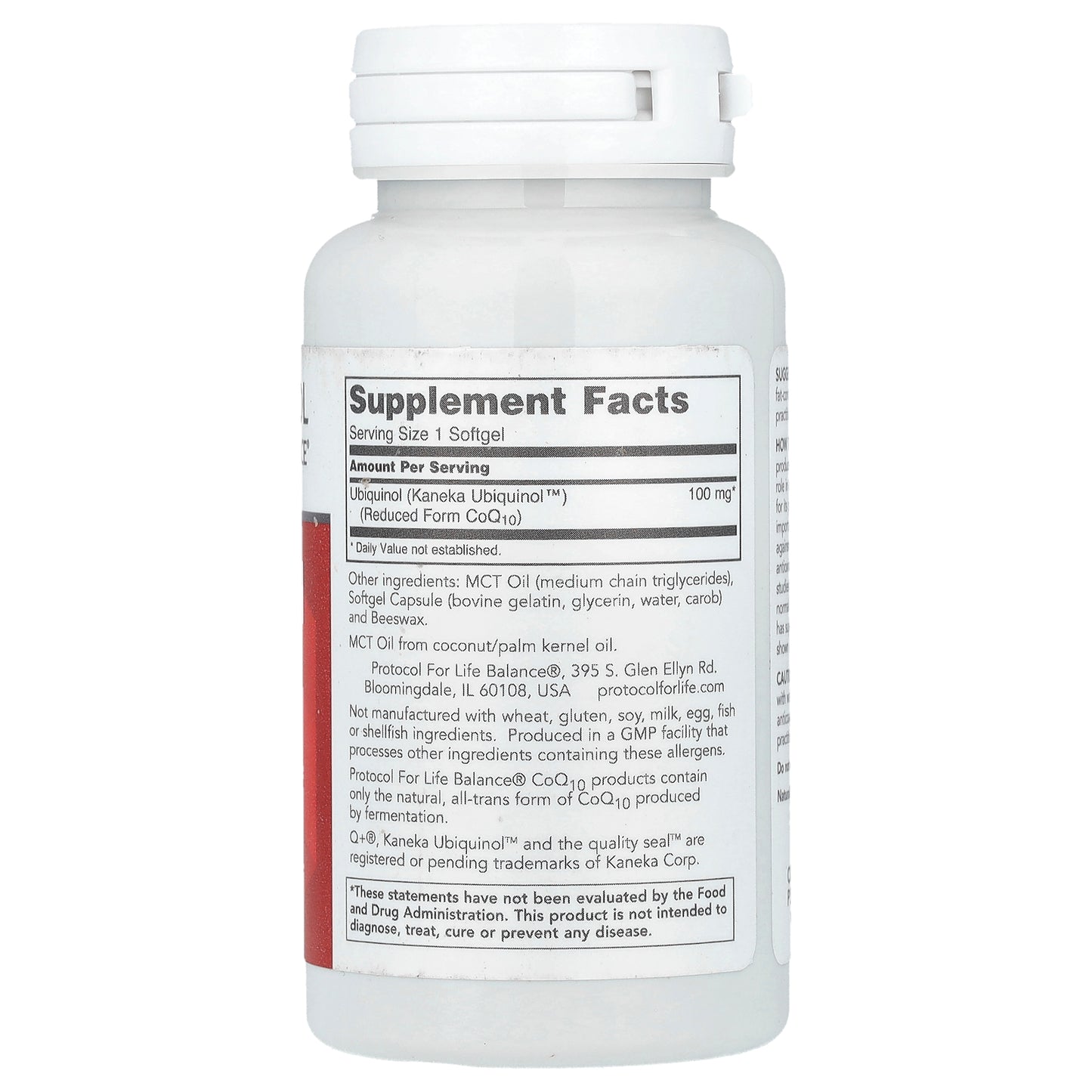 Protocol for Life Balance, Ubiquinol, 100 mg, 60 Softgels