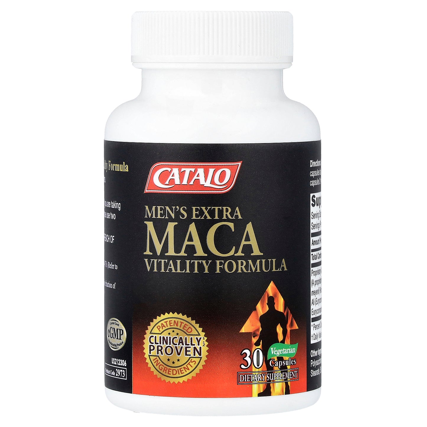 CATALO, Men's Extra Maca Vitality Formula, 30 Vegetarian Capsules