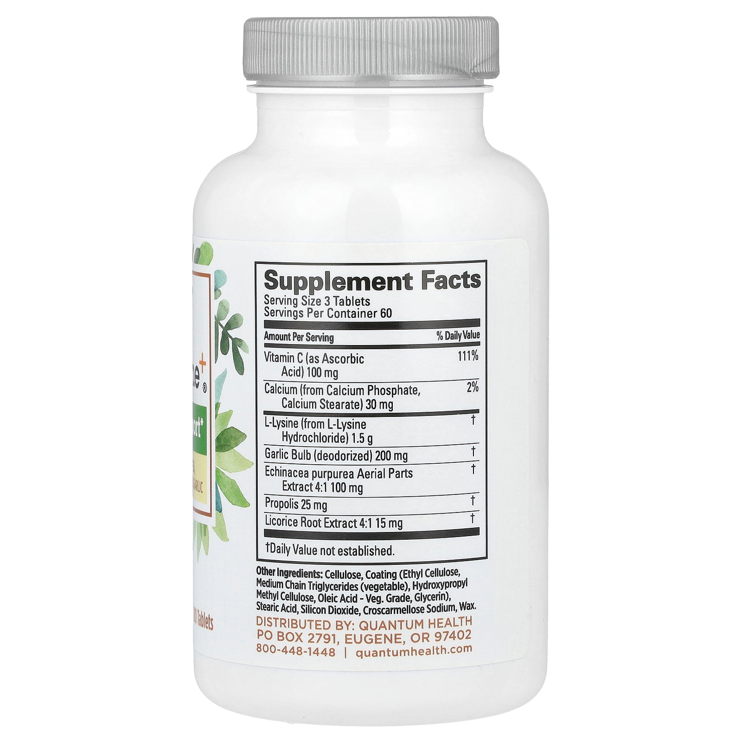 Quantum Health, SuperLysine+®, Immune Support, 180 Tablets