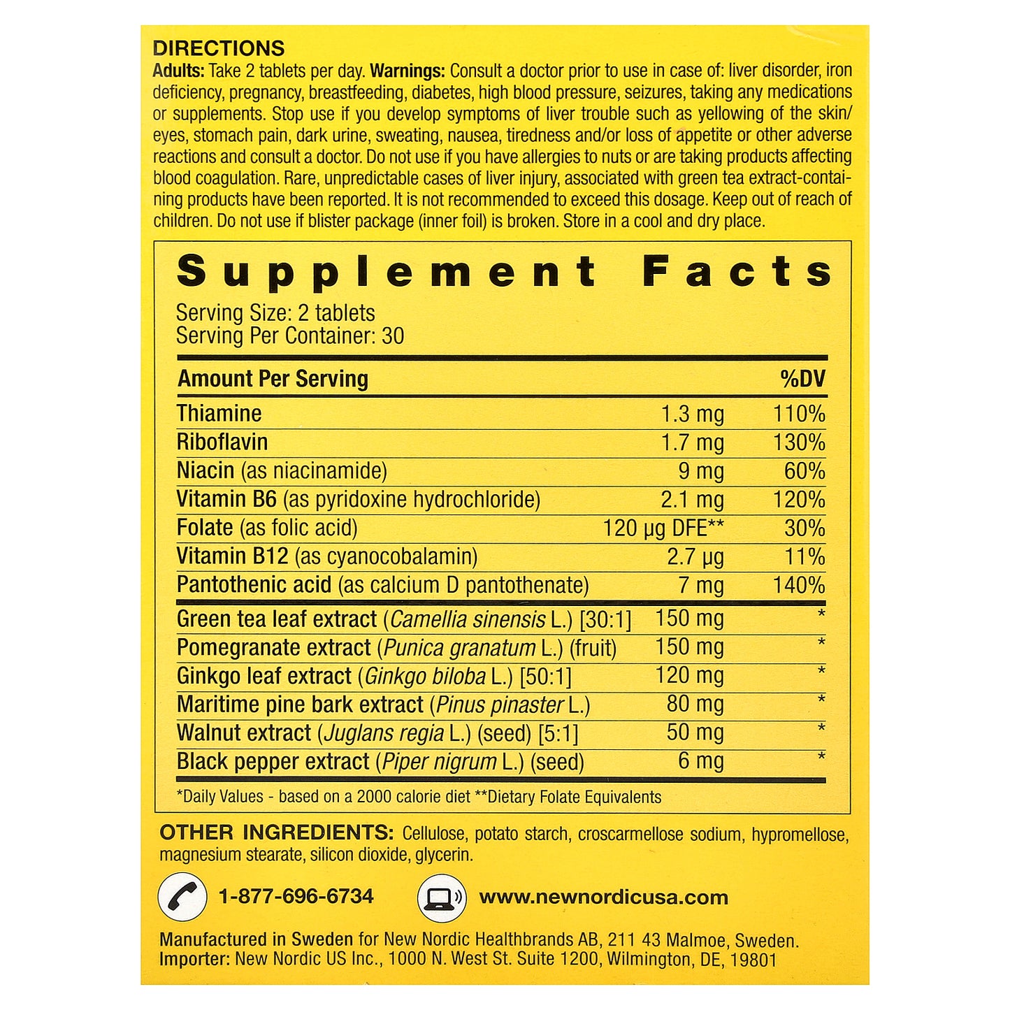 New Nordic, Clear Brain™, 60 Tablets