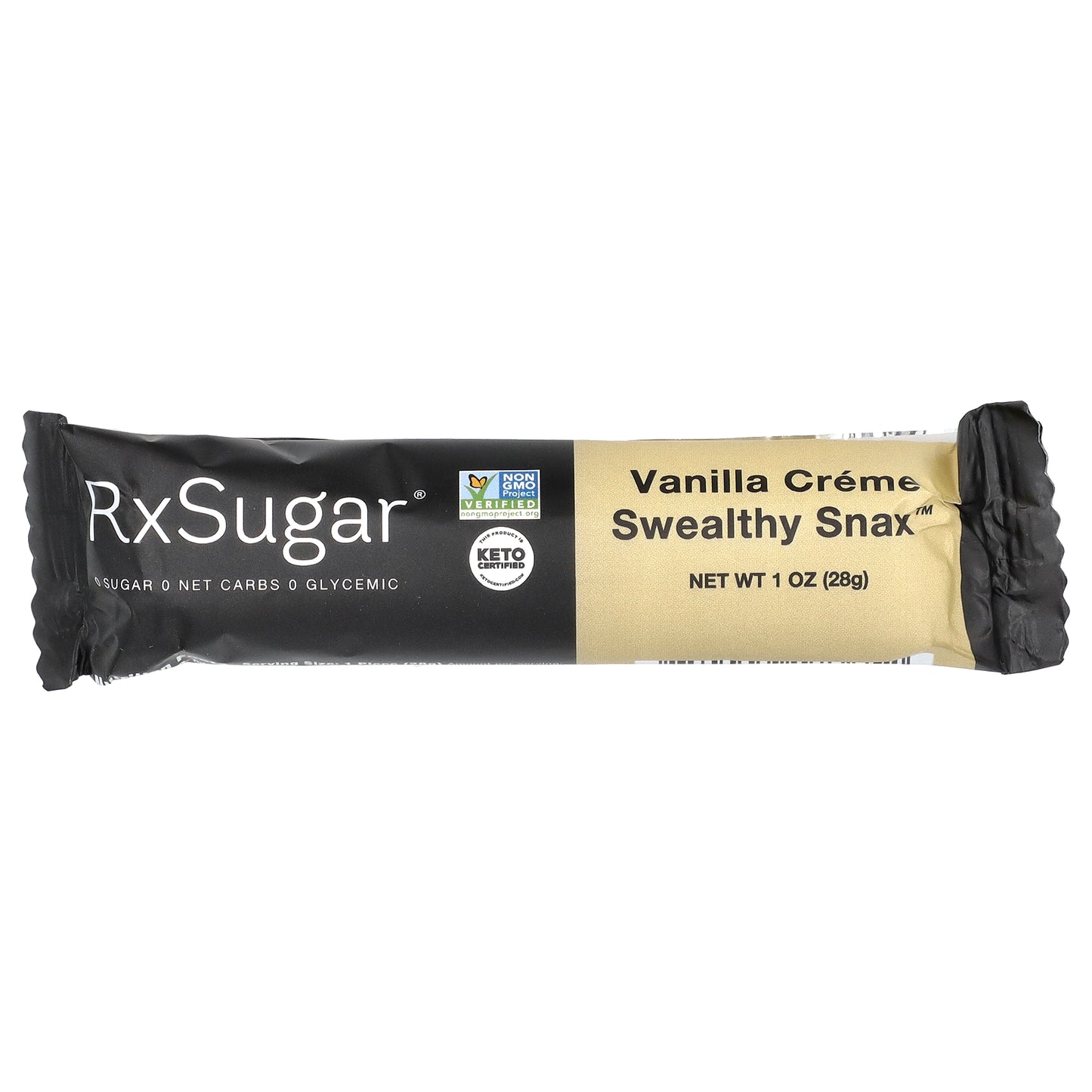 RxSugar, Swealthy Snax, Snack Bars, Vanilla Creme, 8 Packs, 1 oz (28 g) Each