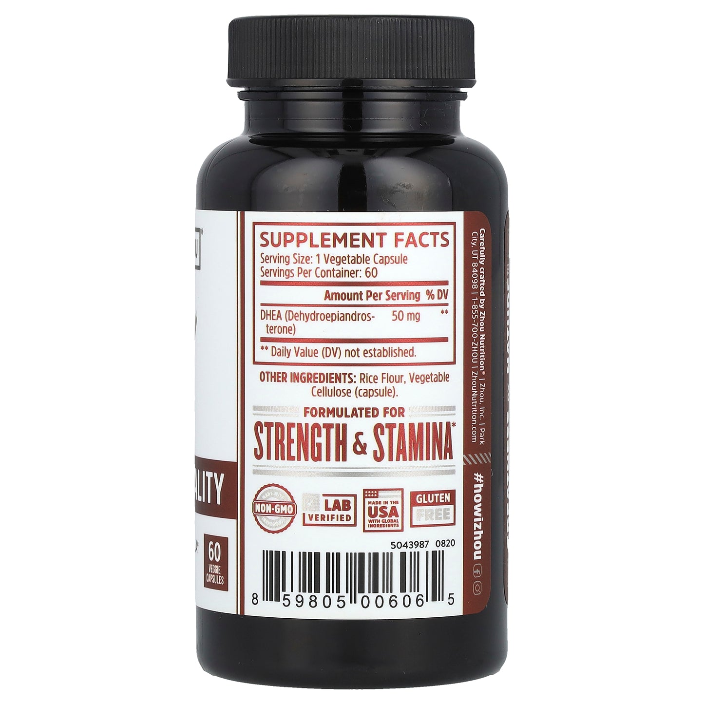 Zhou Nutrition, Clarity & Vitality, 50 mg, 60 Veggie Capsules