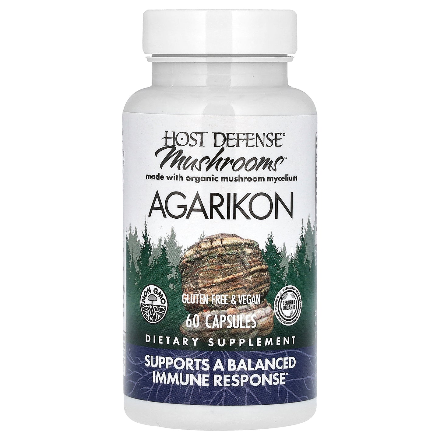 Host Defense, Mushrooms™, Agarikon, 60 Capsules (500 mg per Capsule)