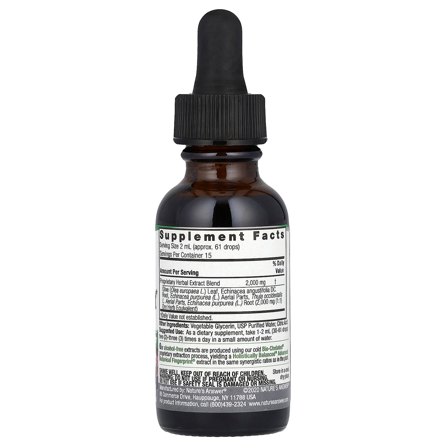 Nature's Answer, Immune Boost Herbal Blend, Alcohol-Free, 2,000 mg , 1 fl oz (30 ml)