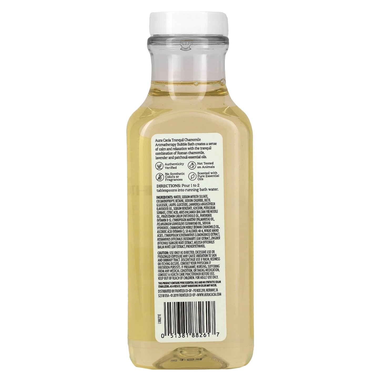 Aura Cacia, Aromatherapy Bubble Bath, Tranquil Chamomile, 13 fl oz (384 ml)