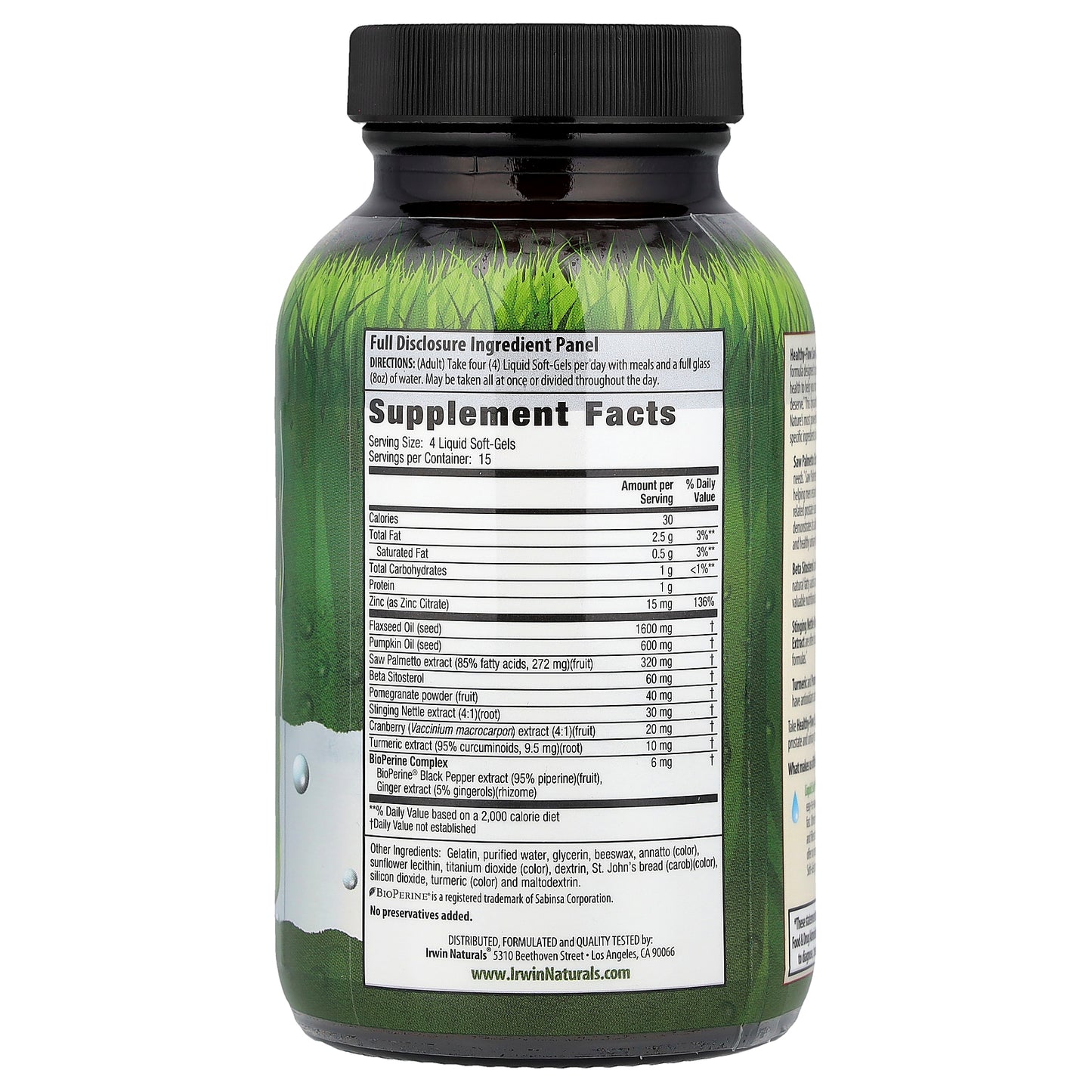 Irwin Naturals, Healthy-Flow Saw Palmetto™, 60 Liquid Soft-Gels