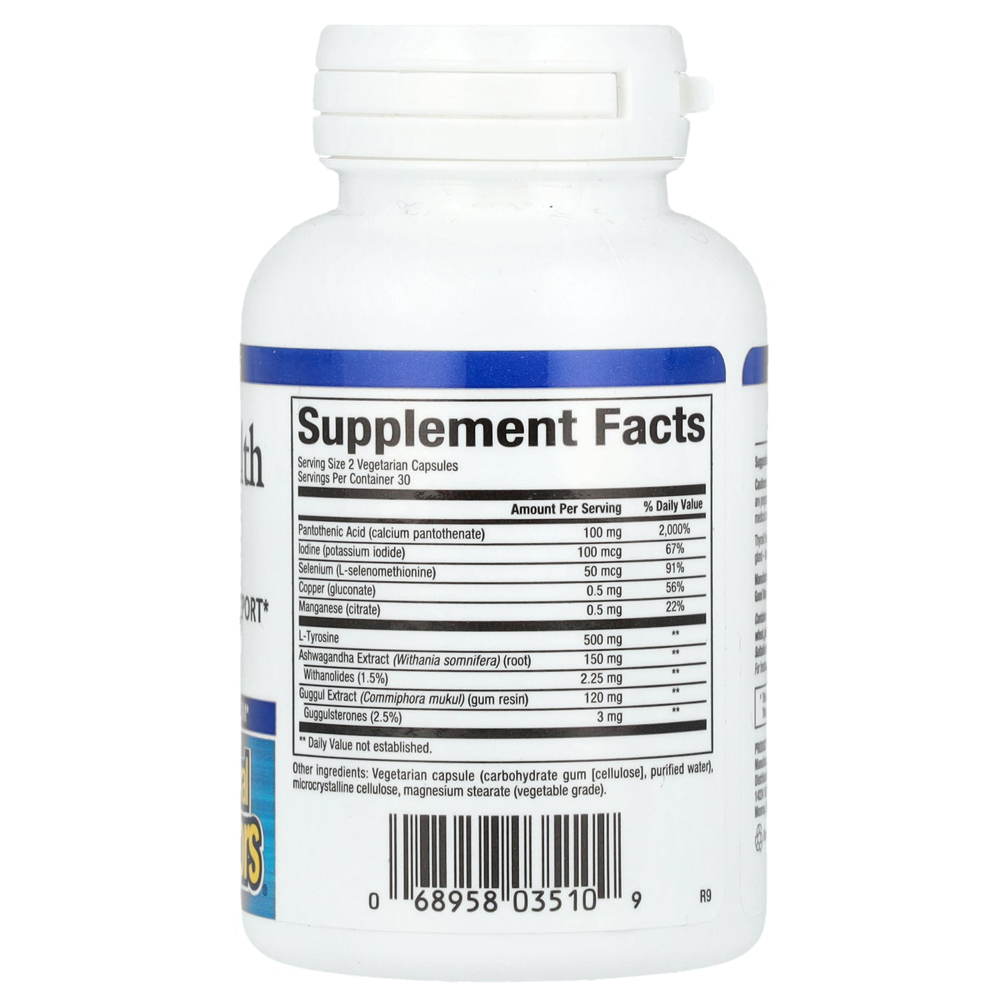 Natural Factors, Thyroid Health Formula, 60 Vegetarian Capsules