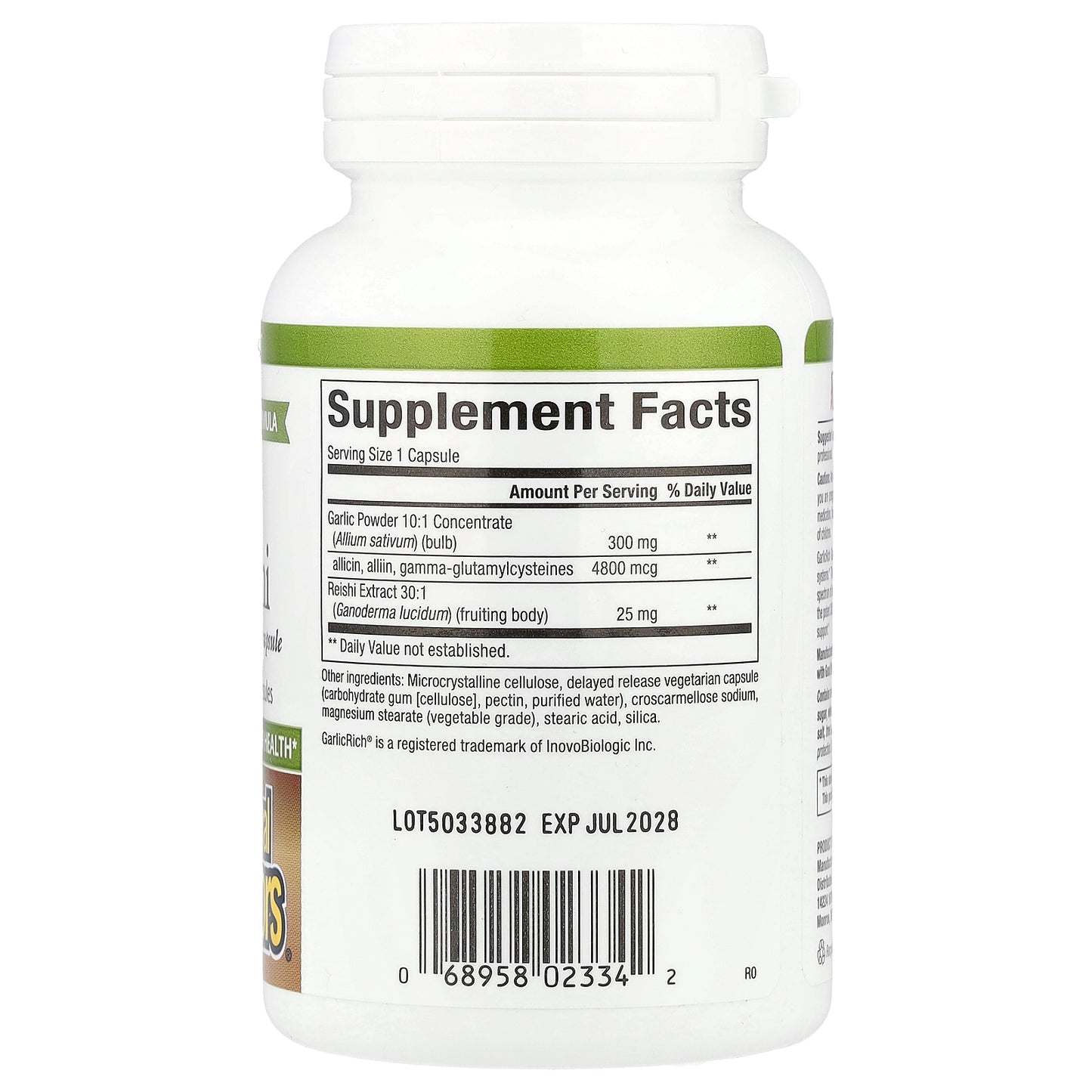 Natural Factors, GarlicRich®, Super Strength Garlic + Reishi, 120 Delayed Release Vegetarian Capsules