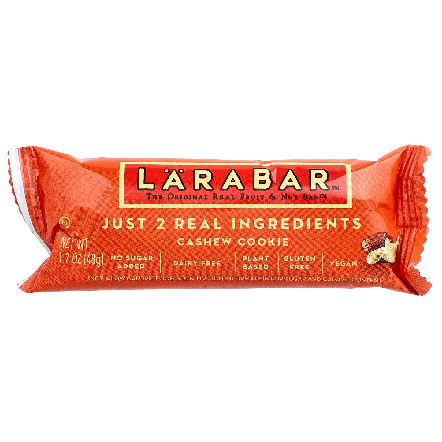 Larabar, Real Fruit & Nut Bar, Cashew Cookie, 6 Bars, 1.7 oz (48 g) Each