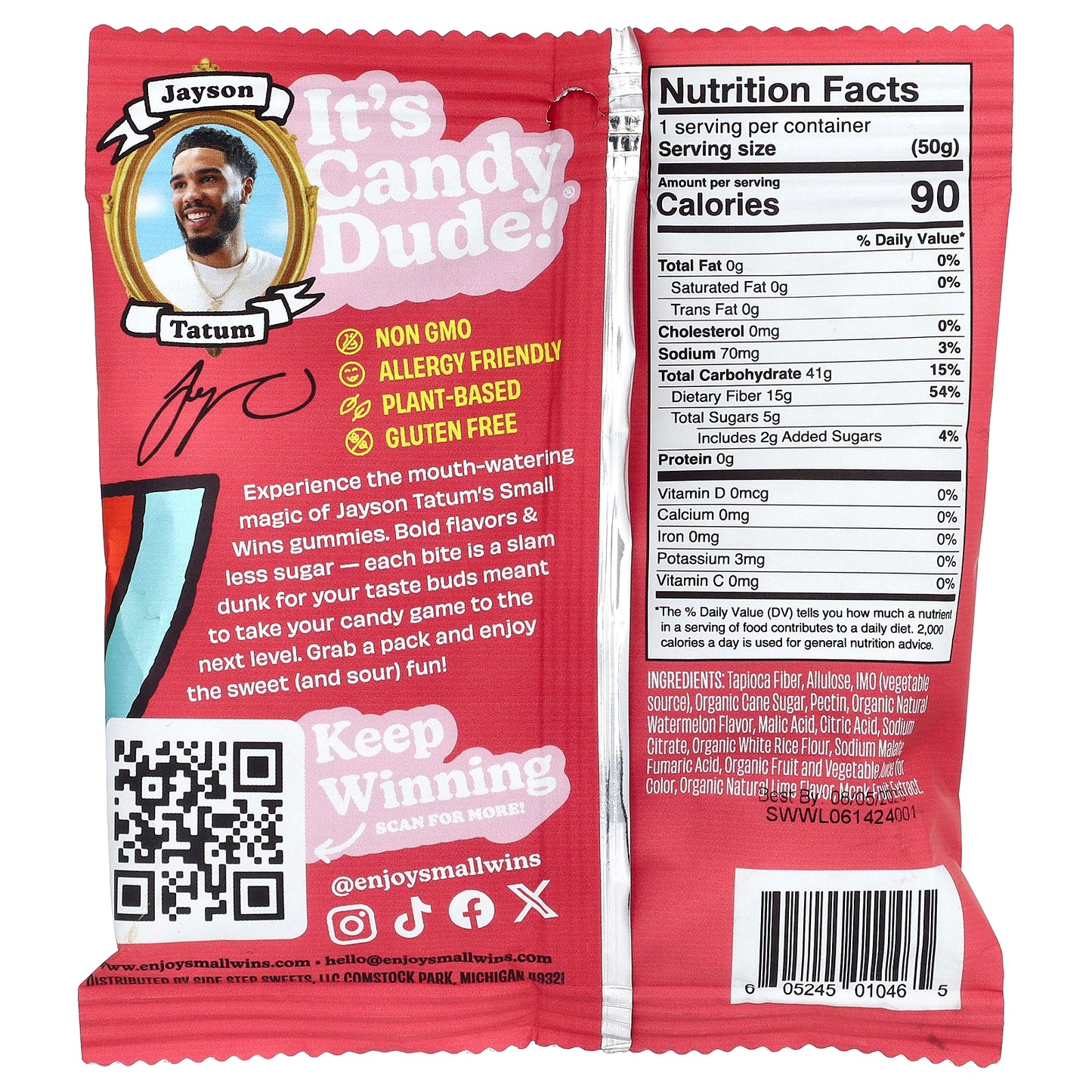 Enjoy Small Wins, Gummies, Sour Watermelon-Lime, 1.8 oz (50 g)