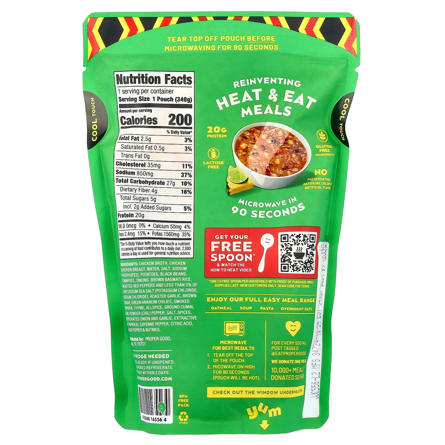 Proper Good, Jamaican Style Jerk Chicken Soup, Medium, 12 oz (340 g)