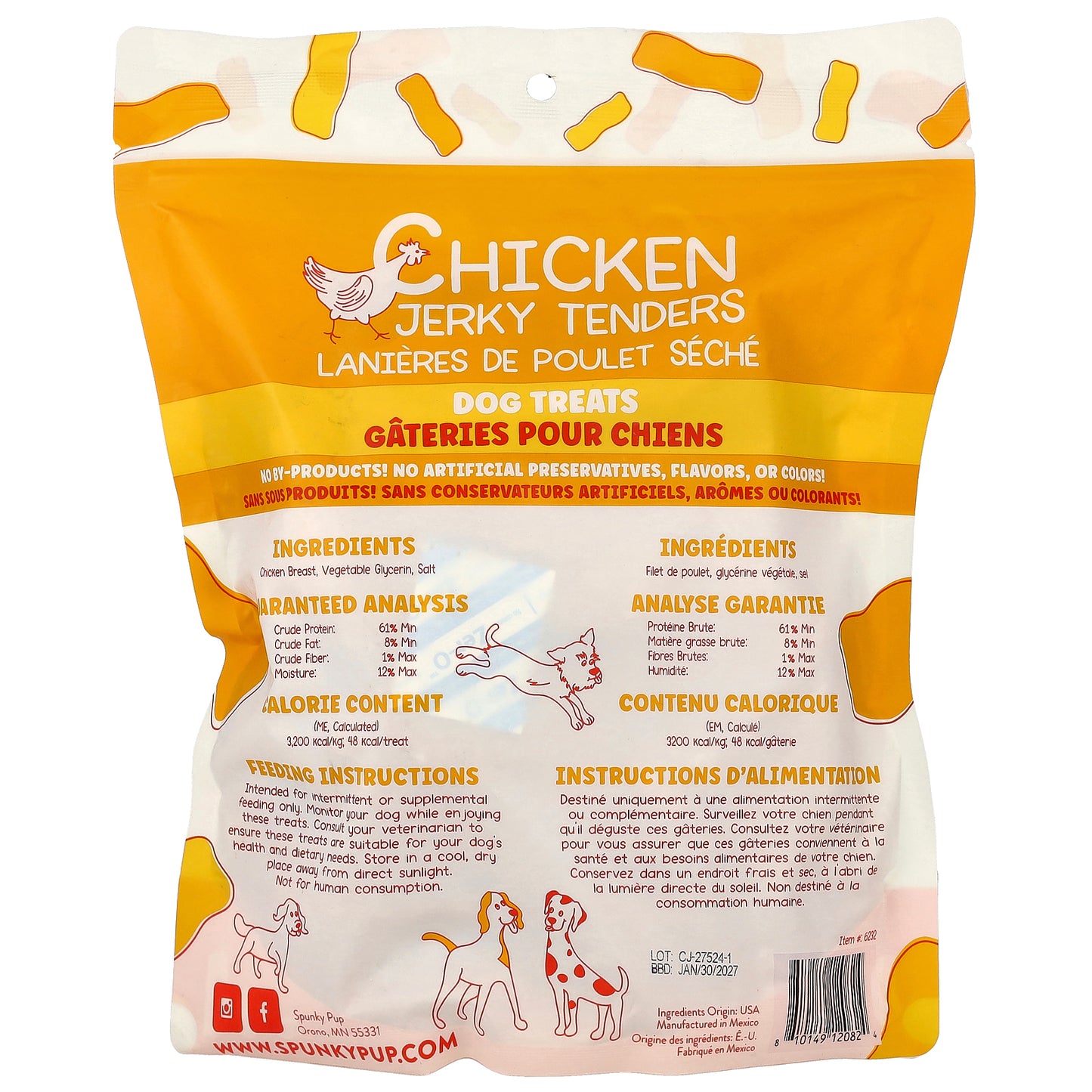 Spunky Pup, Chicken Jerky Tenders, Dog Treats, 24 oz (680 g)