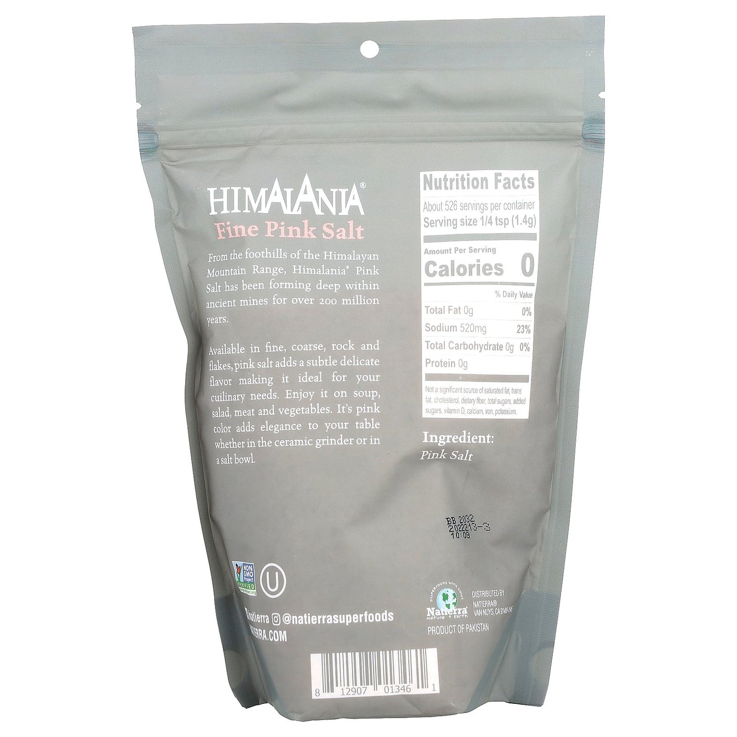 Himalania, Himalayan Pink Salt, Fine, 26 oz (737 g)