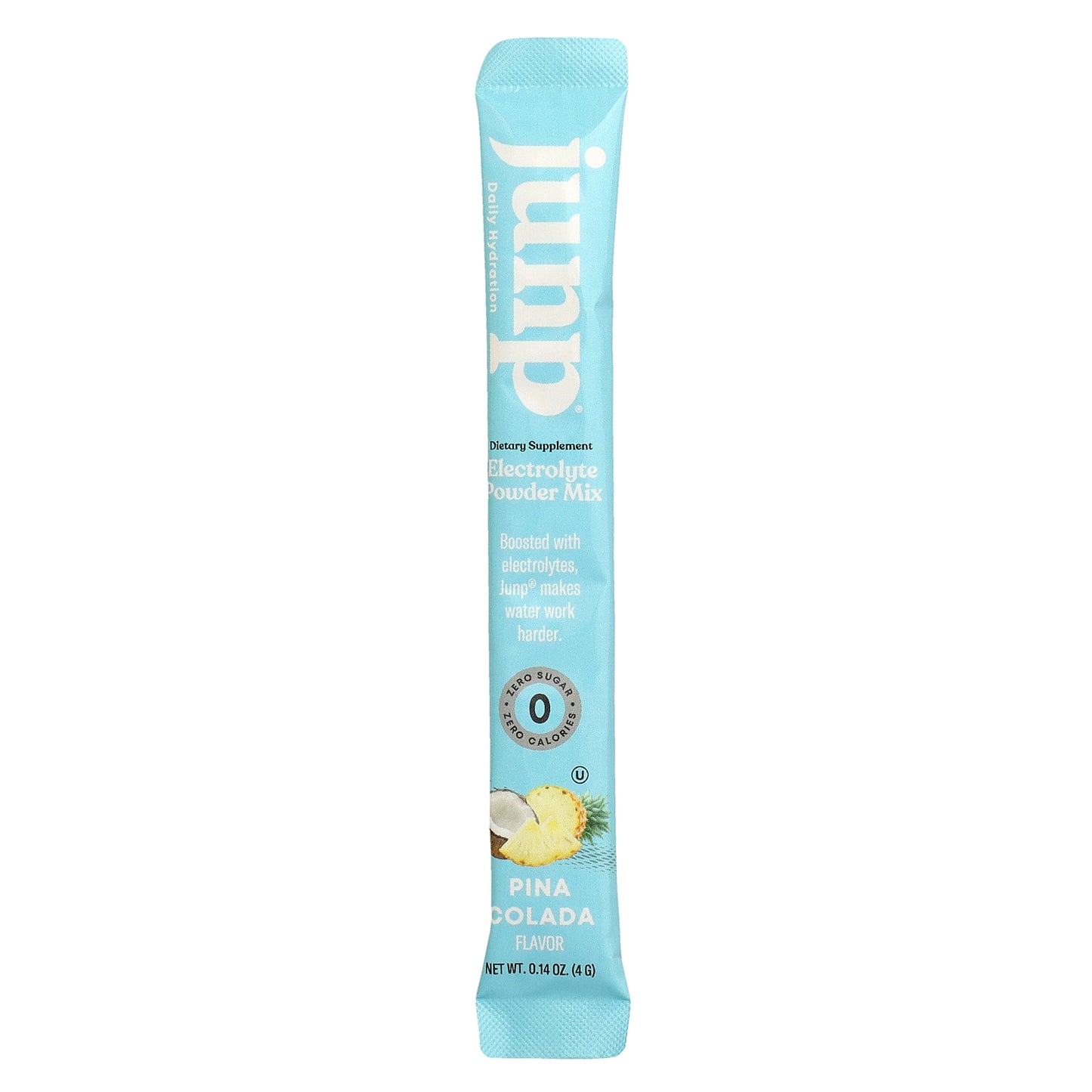 JUNP Hydration, Electrolyte Powder Mix, Pina Colada, 20 Stick Packs, 0.14 oz (4 g) Each