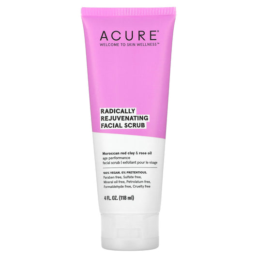 ACURE, Radically Rejuvenating Facial Scrub, 4 fl oz (118 ml)