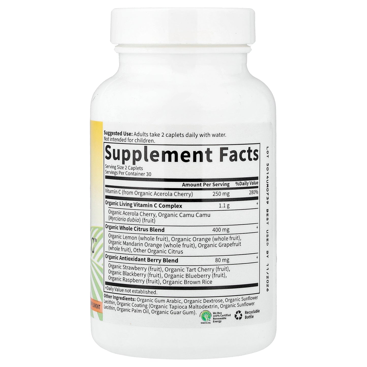 Garden of Life, Living Vitamin C™, 60 Vegetarian Caplets