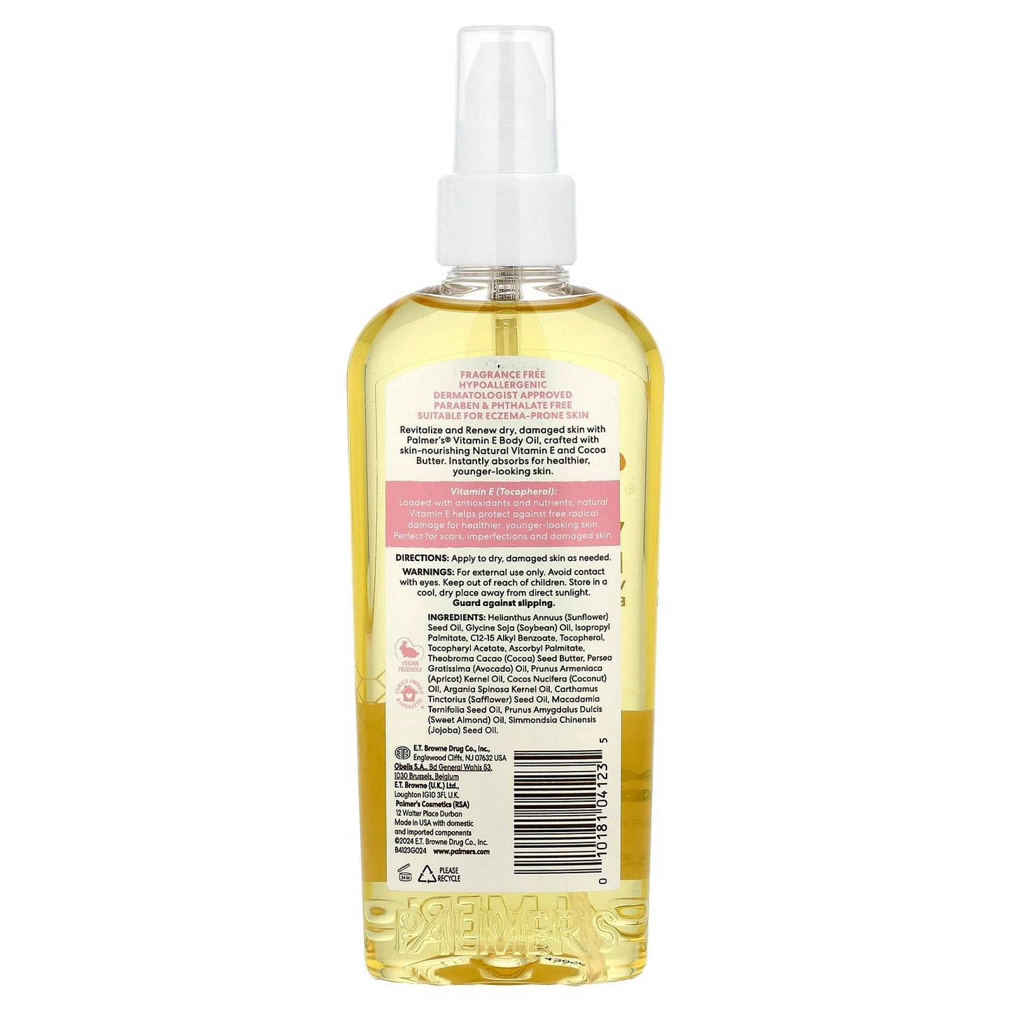 Palmer's, Vitamin E™ Body Oil, Fragrance Free, 5.1 fl oz (150 ml)
