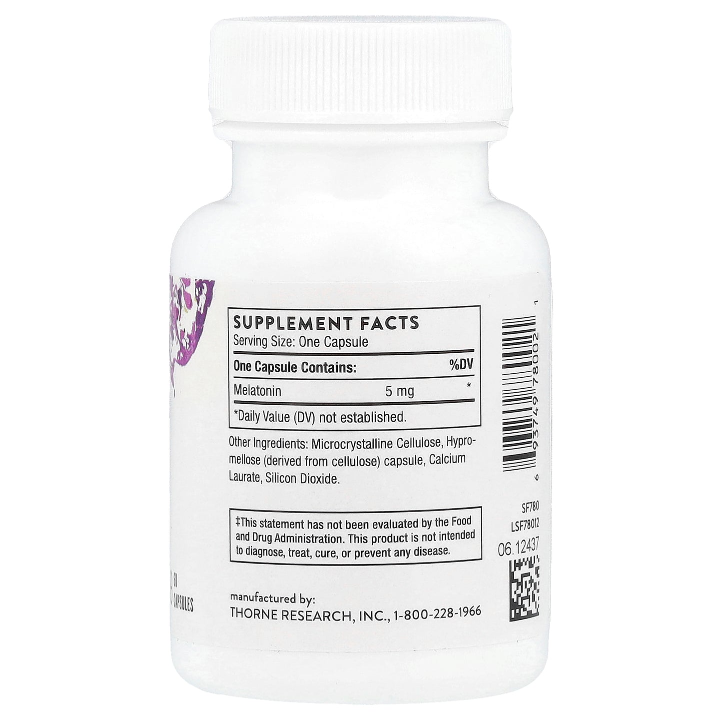Thorne, Melaton-5™, 60 Capsules (5 mg per Capsule)